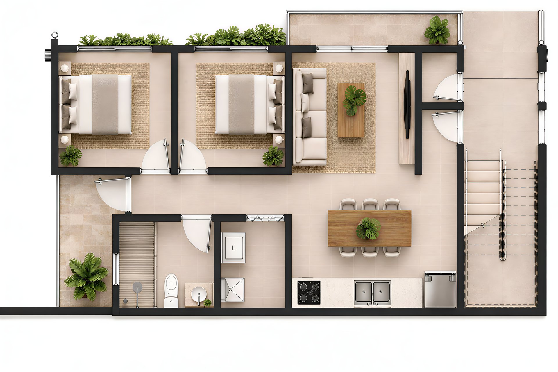 912 Flats | 6-Unit Boutique Building Near Playas del Coco, Guanacaste, Costa Rica