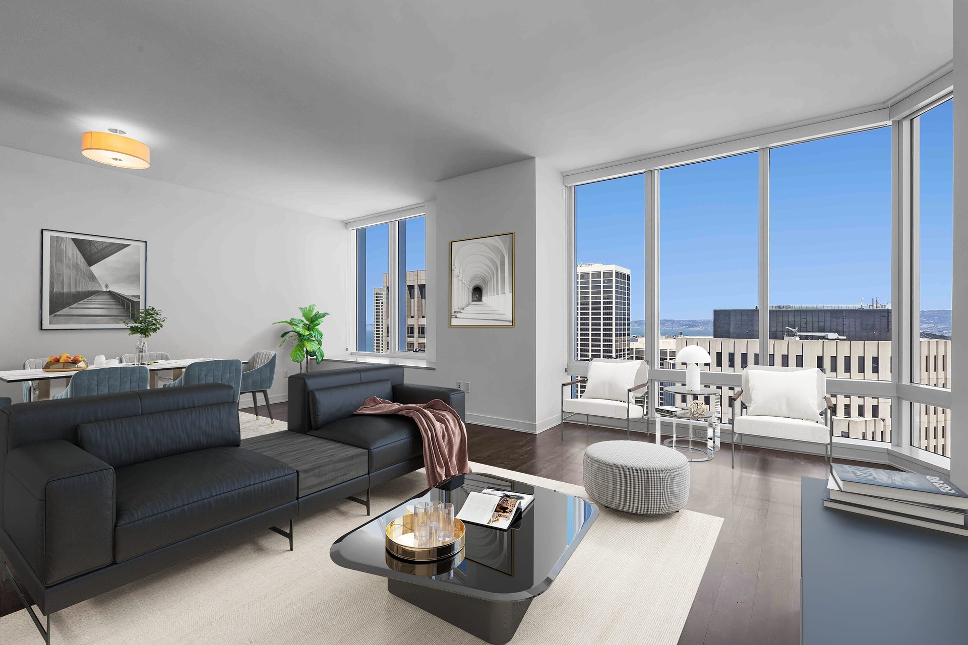 High-Floor, Two Bedroom with Bay Views at 301 Mission