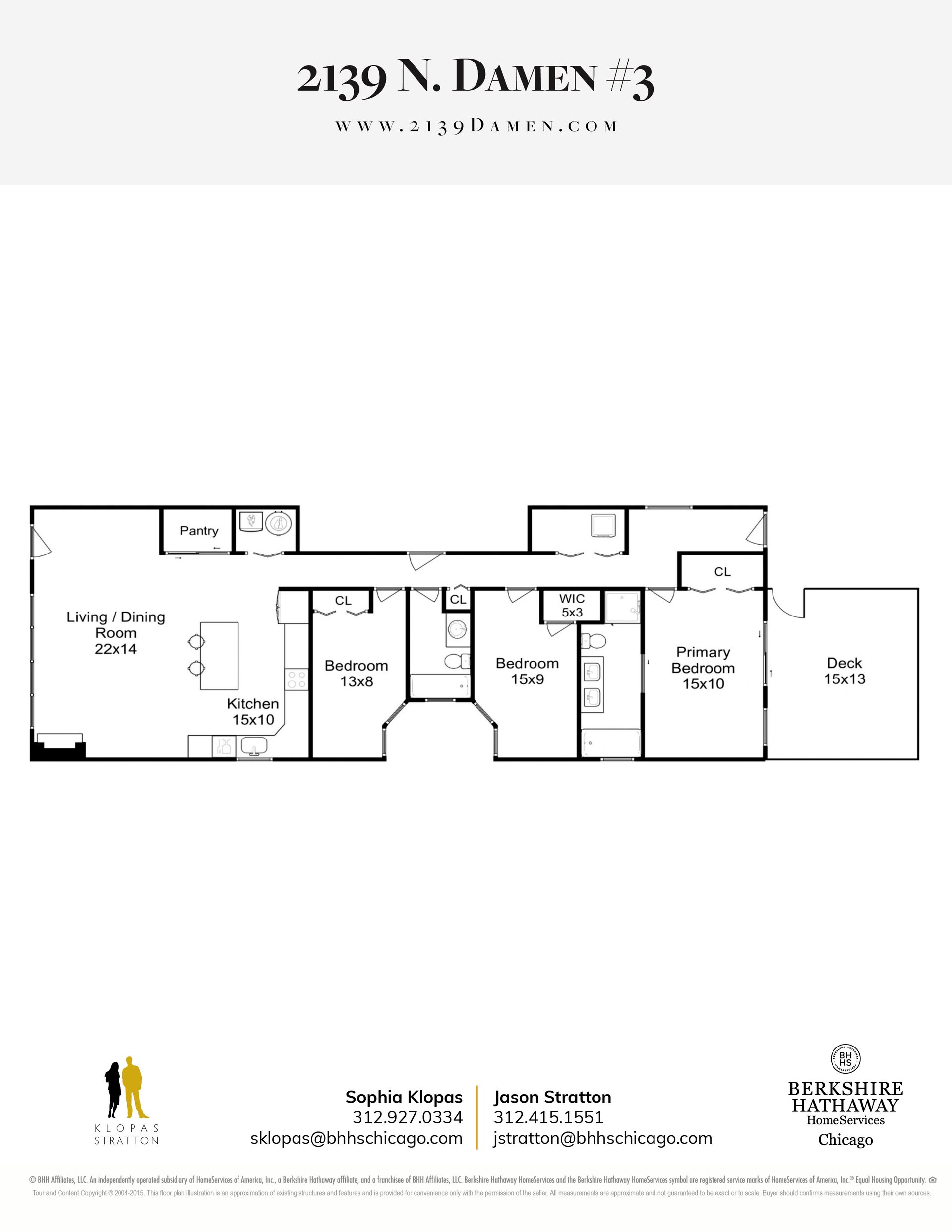 2139 N DAMEN  Avenue, Unit 3