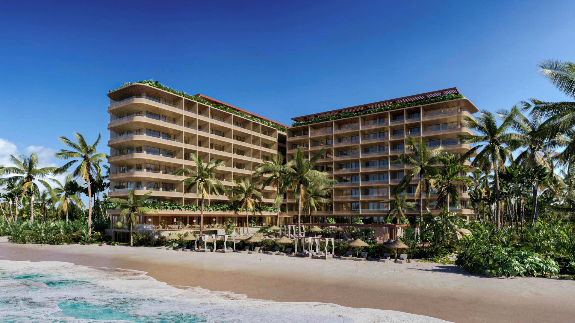 Beautiful beachfront Condos for Sale in Puerto Morelos Riviera Maya