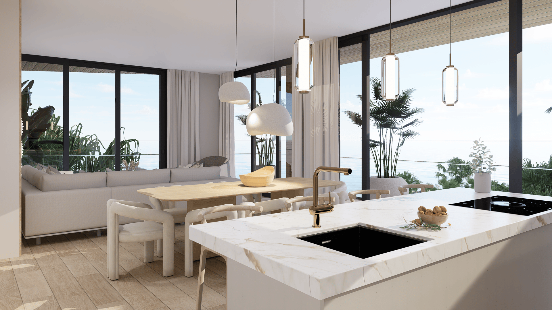 Sunset Beachfront Luxury Villas 4BR | Turnkey Beachfront Living with Private Club Access in Tamarindo/Langosta