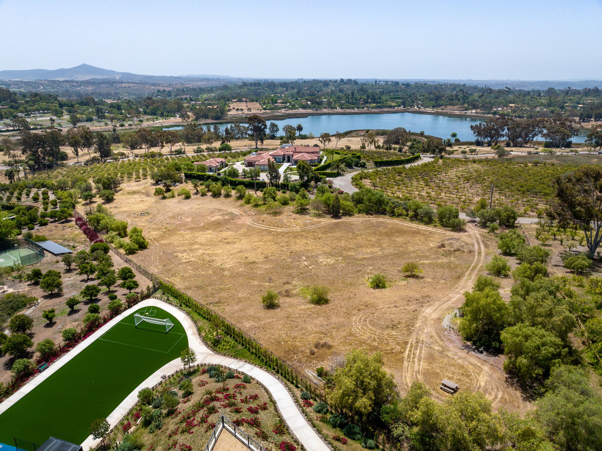 Extraordinary build opportunity in Rancho Santa Fe aerial view