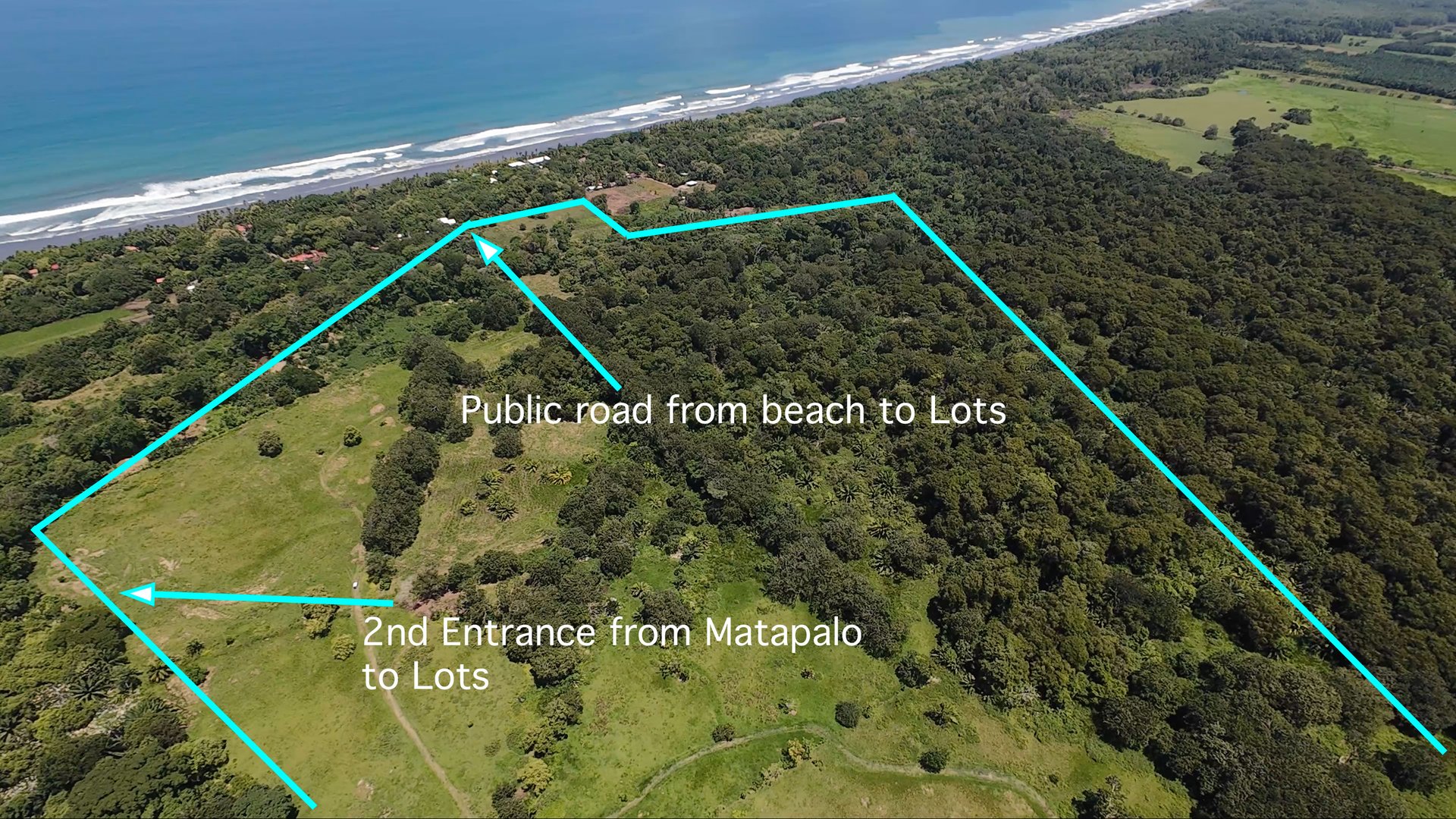 Access Beach Lots -81 Acres-Matapalo