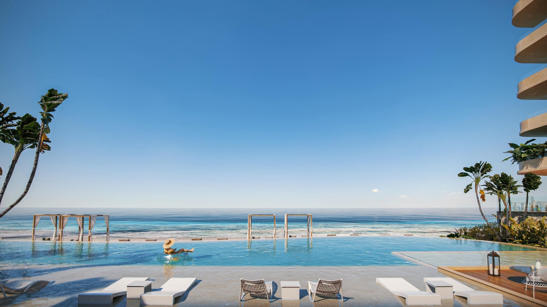 Beautiful beachfront Condos for Sale in Puerto Morelos Riviera Maya