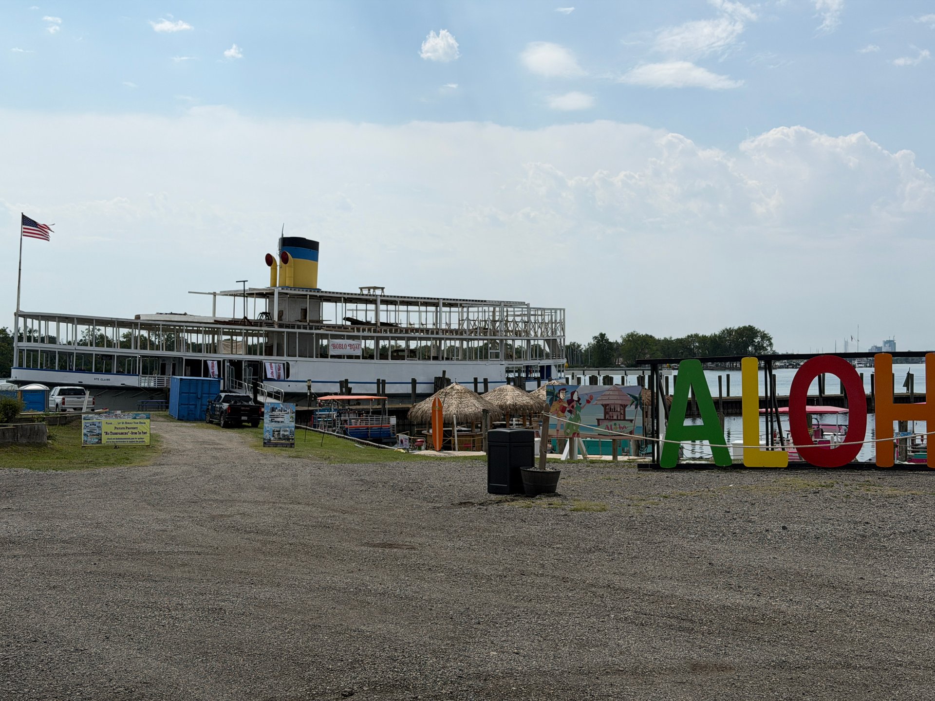 SS Ste. Claire moored at its Detroit dock during the September 2026 museum opening.