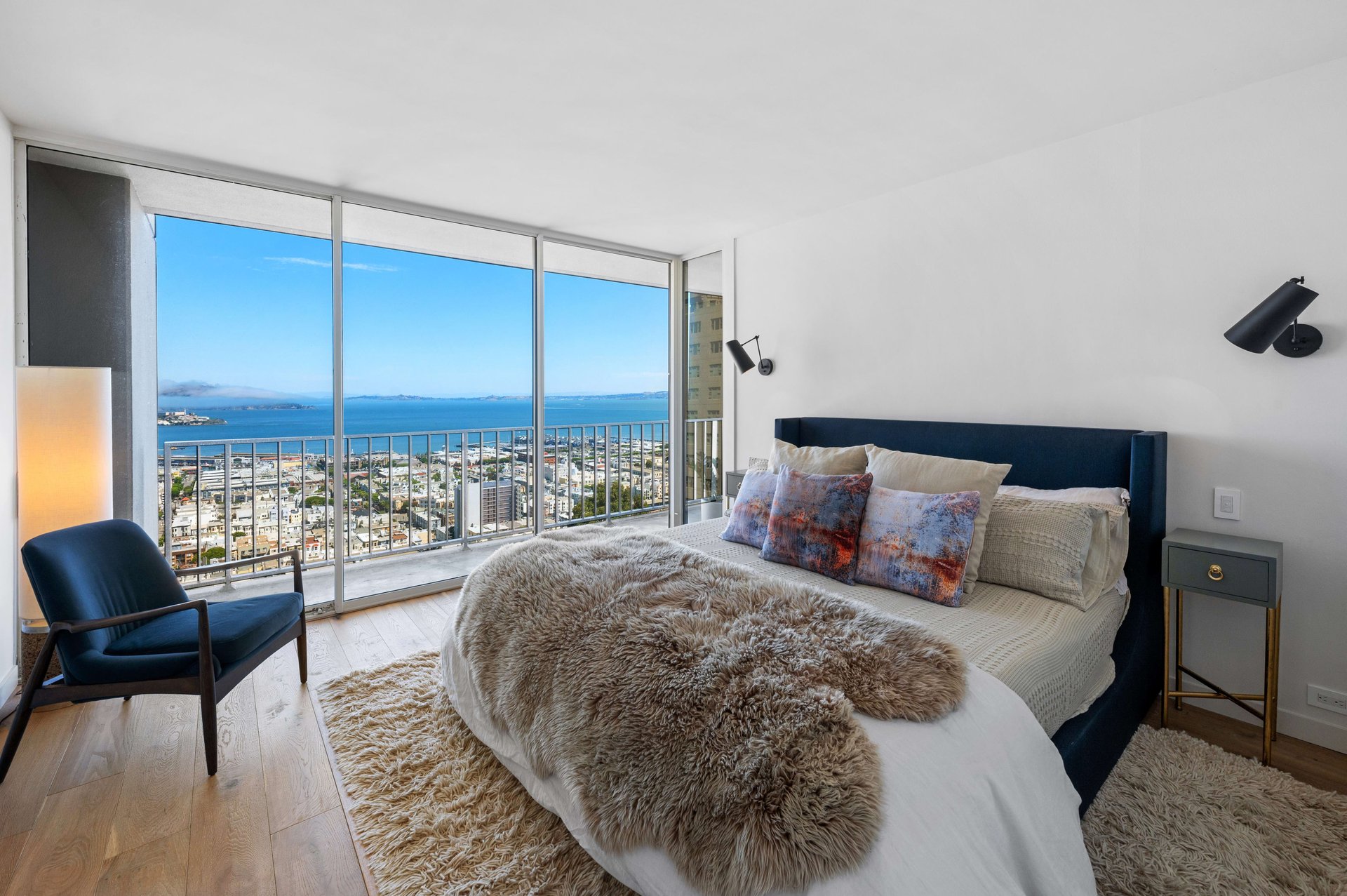 Modern Renovation & Alcatraz Views at The Summit atop Russian Hill