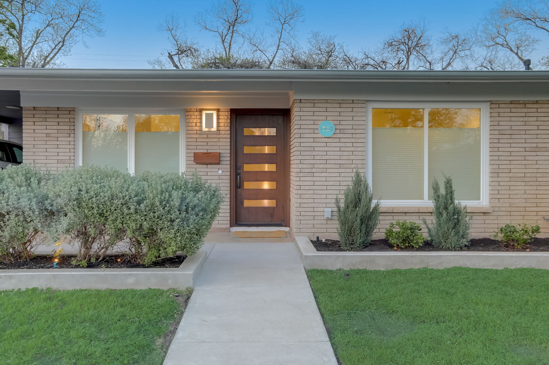 Stunning modern mid-century rebuilt home in the sought-after Delwood Heights near Mueller!