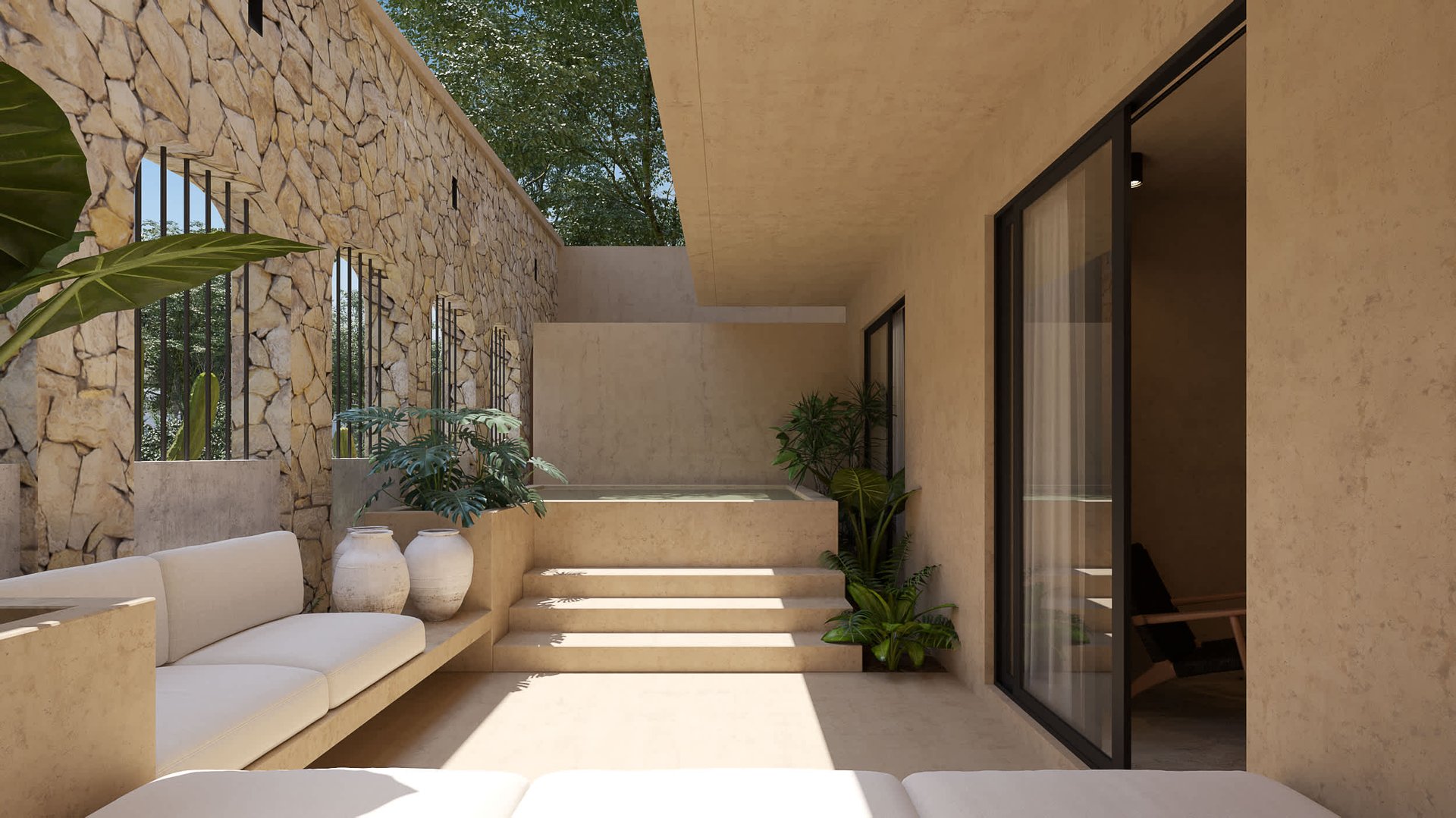 Condos For Sale, Beautiful Spanish Hacienda-style Property in Tulum