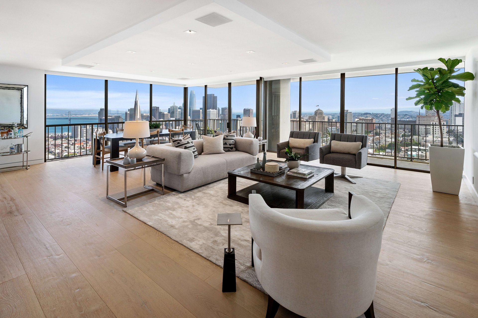 Redesigned Corner Residence with Bay Views at 999 Green