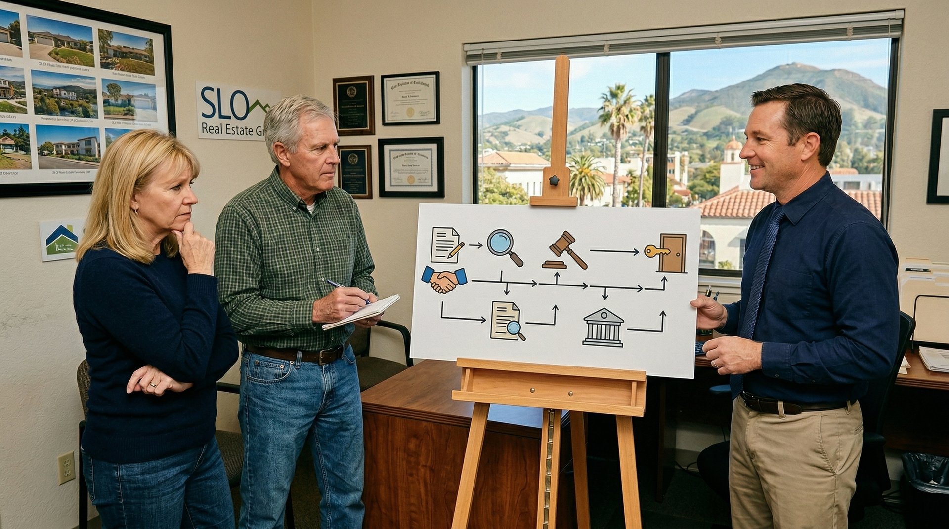 Escrow contingency timeline for a San Luis Obispo County home sale