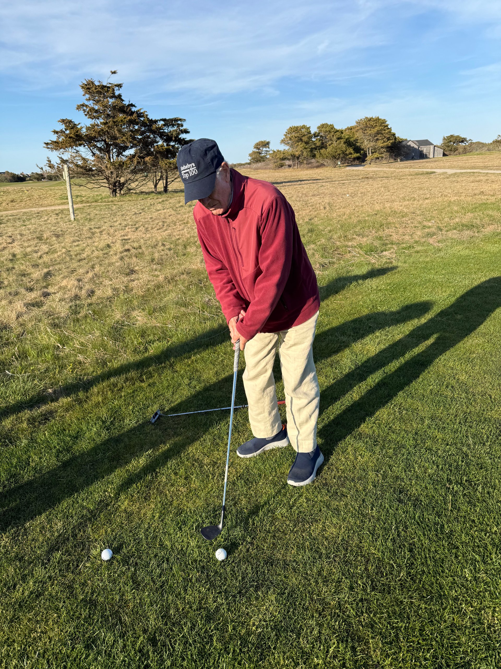 Pasquale playing golf