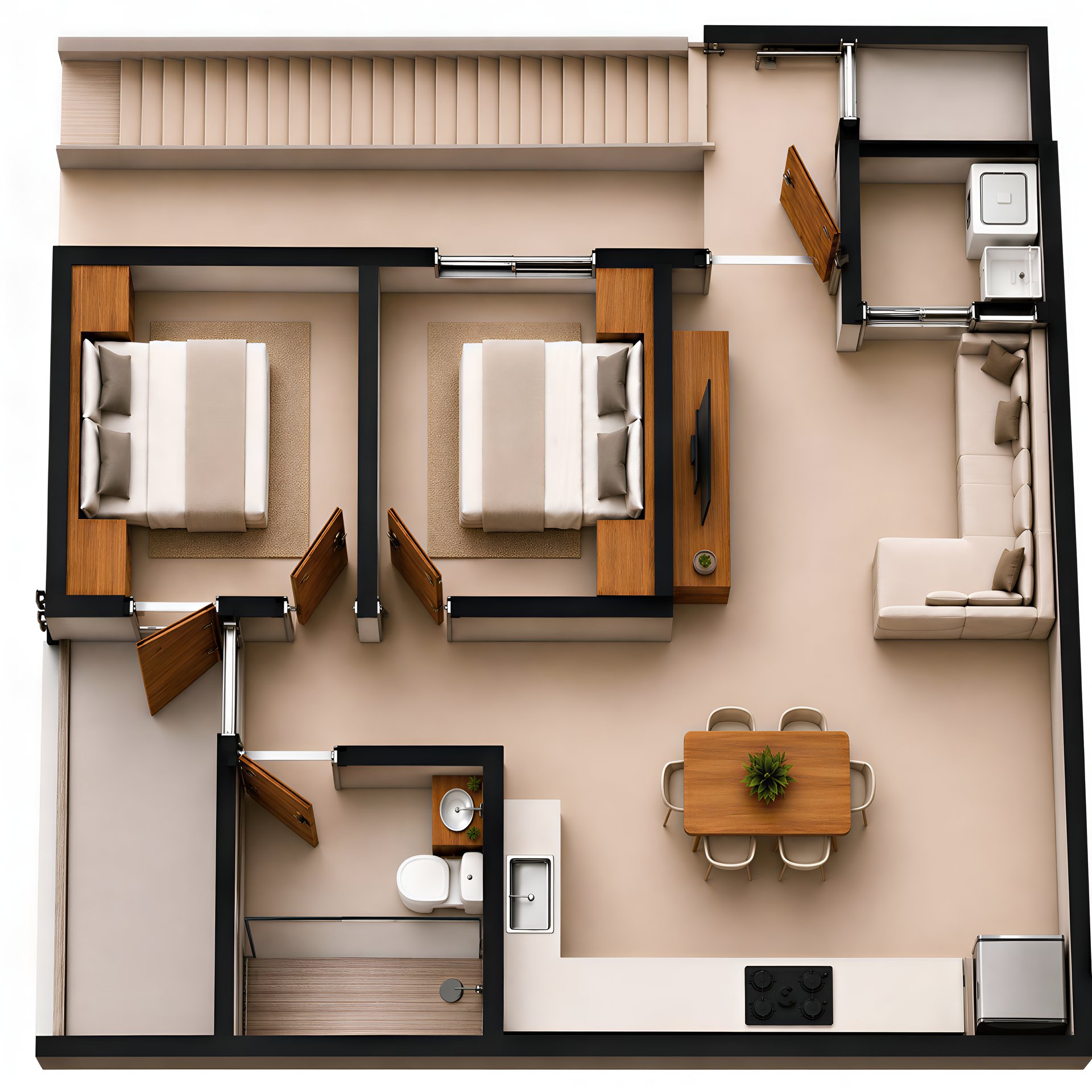 912 Flats | 6-Unit Boutique Building Near Playas del Coco, Guanacaste, Costa Rica