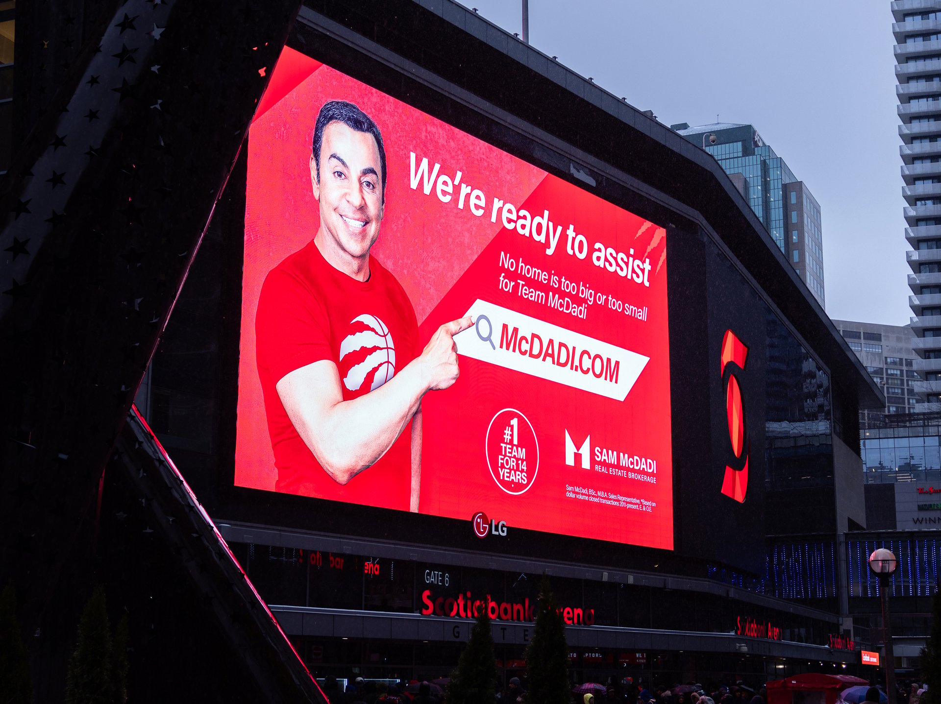 Sam McDadi Real Estate Brokerage, Official Real Estate Brokerage for Toronto Professional Basketball Team