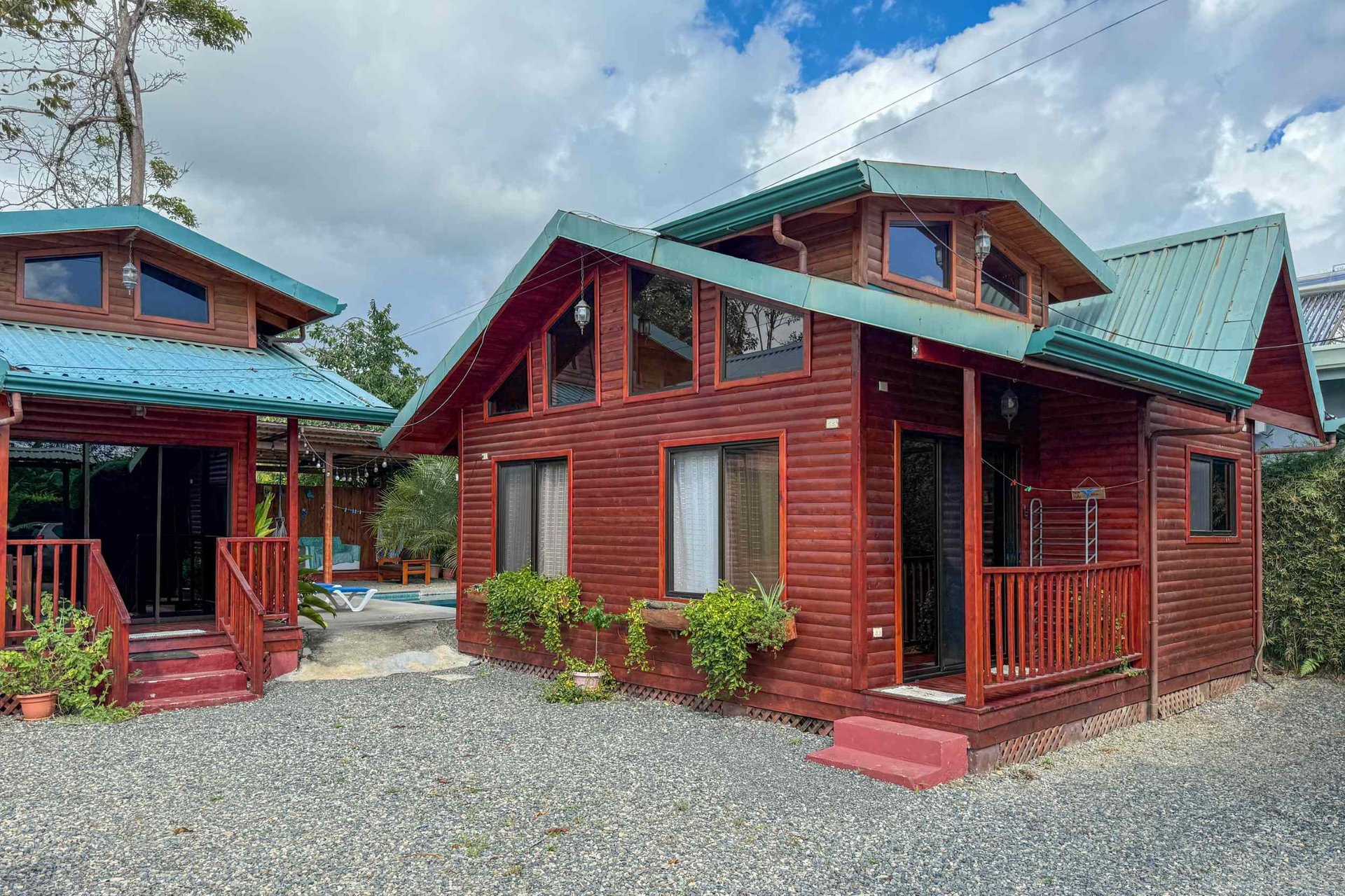 Unique Income Producing Home with 3-Bedrooms plus 1-Bedroom Cabin & Pool in Walk-to-Beach Location in Bahia near Uvita Costa Rica