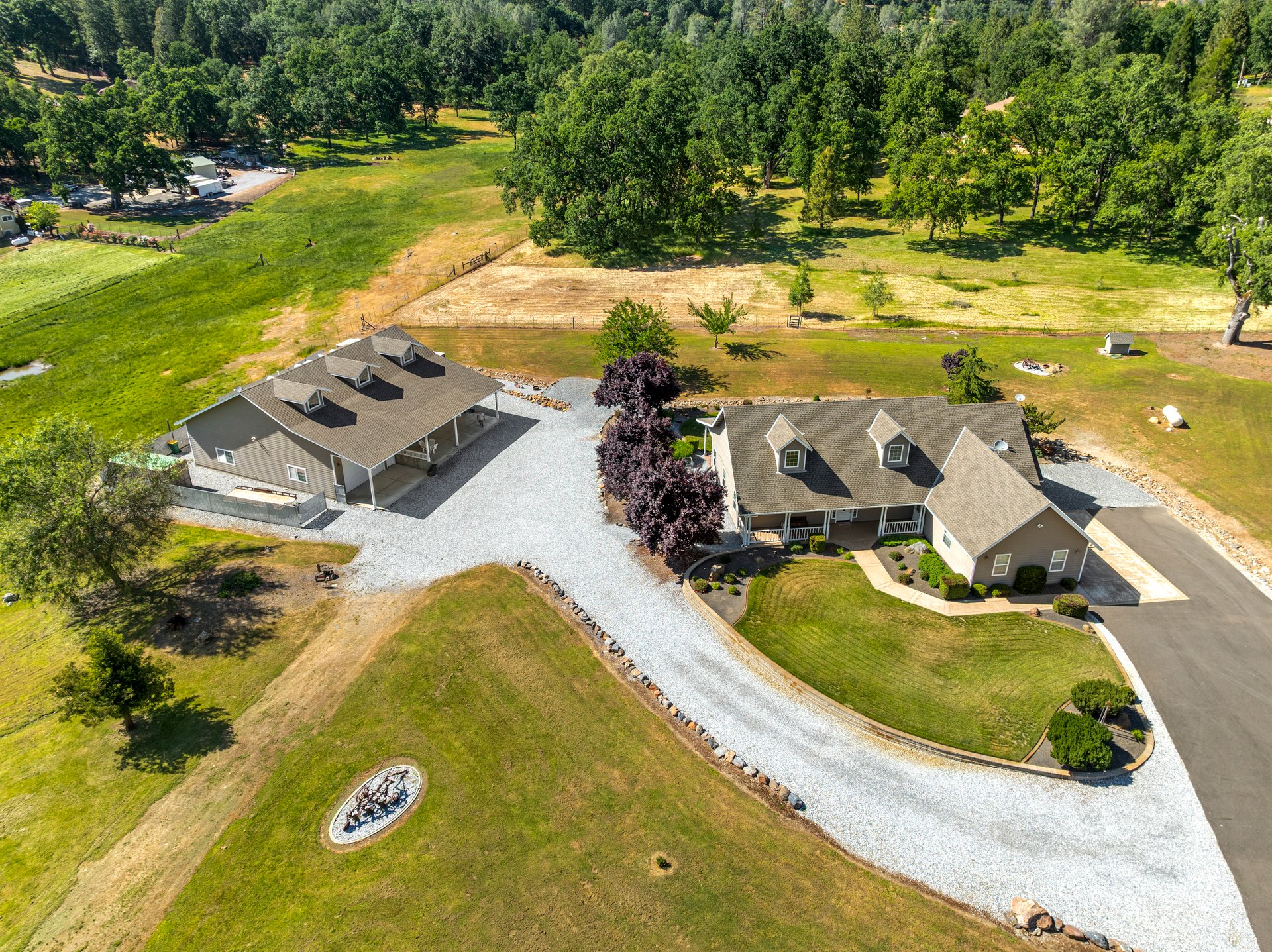Custom Built Home on 4 Flat Acres in the Heart of Pleasant Valley – A Car Enthusiast's Dream!