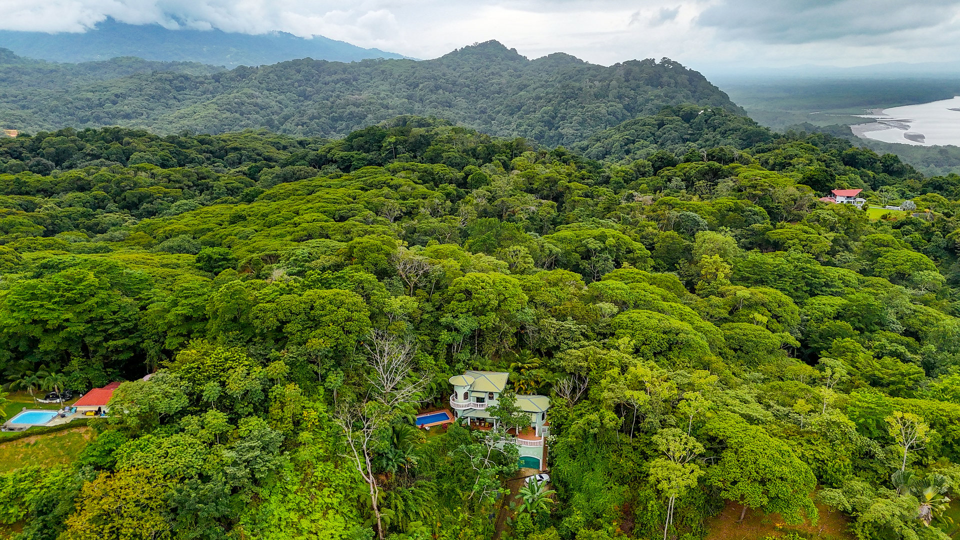 Ocean View Home for Sale in Ojochal with Pool & Jungle Views