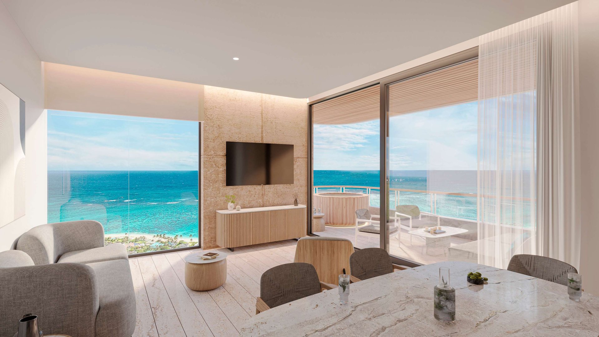 Ocean View Condo for Sale in Puerto Morelos, Mexico. 
