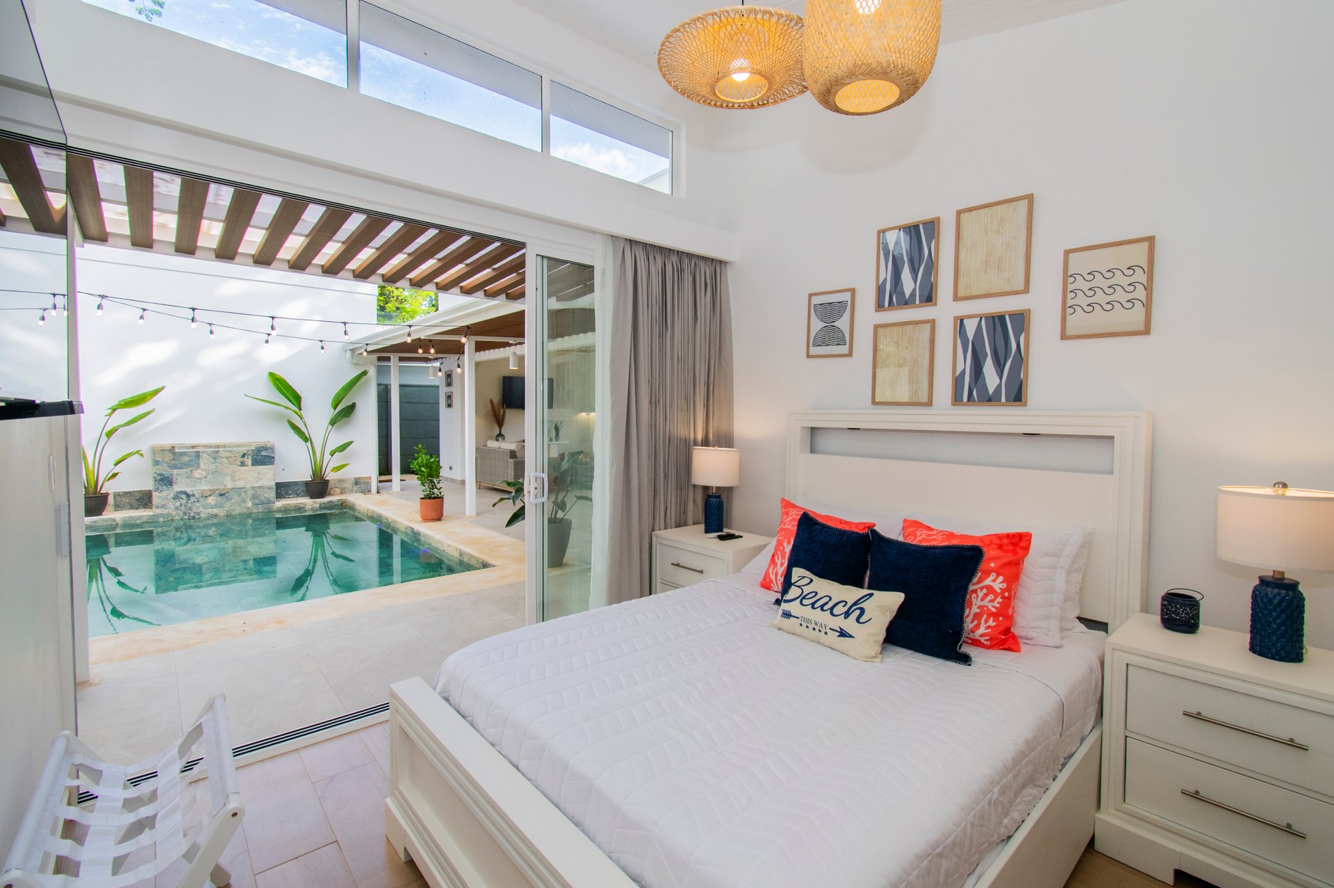 Turnkey Tropical Home Steps from the Beach