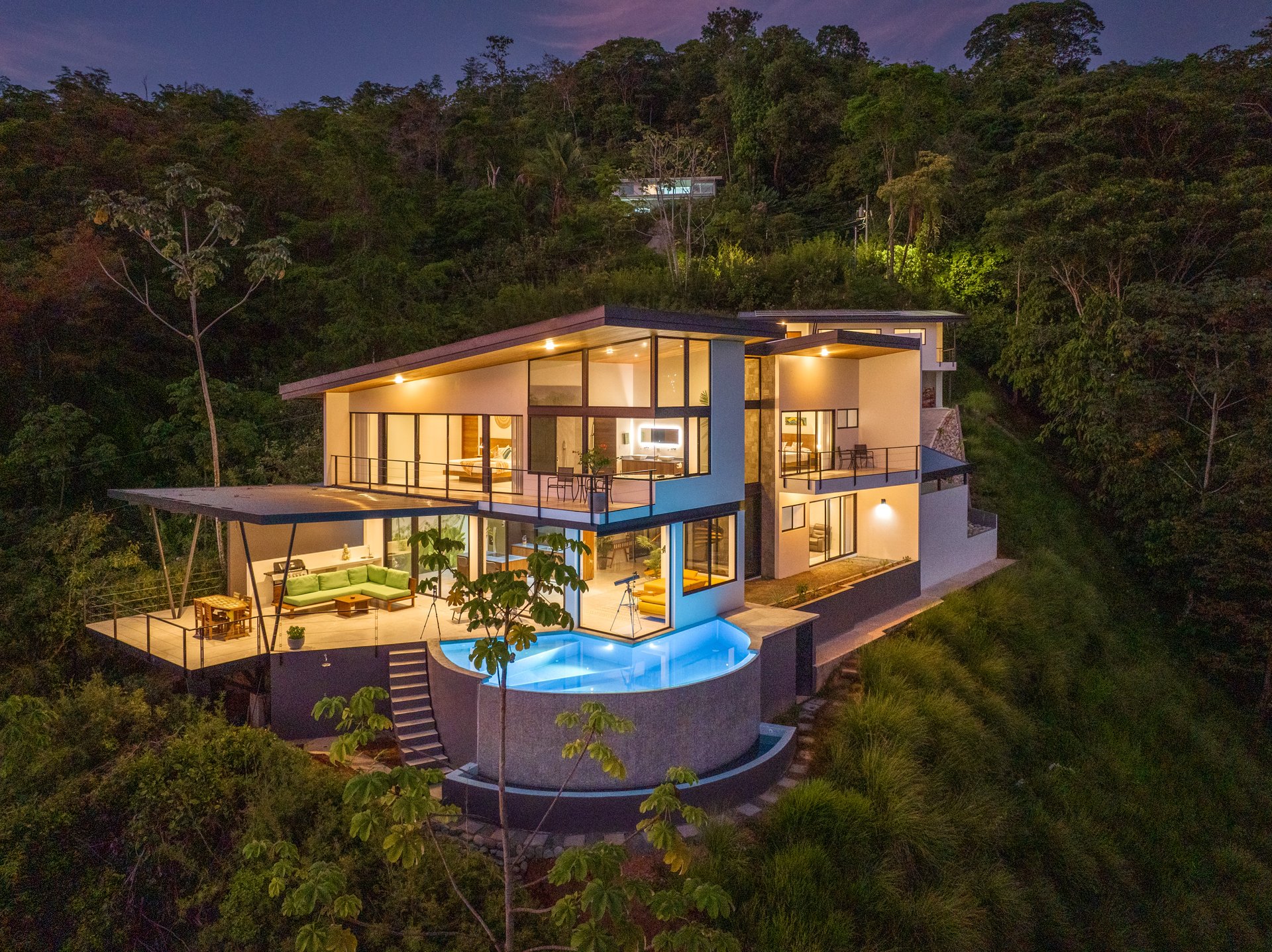 Stunning Ocean and Sunset View Custom Home with Guest House