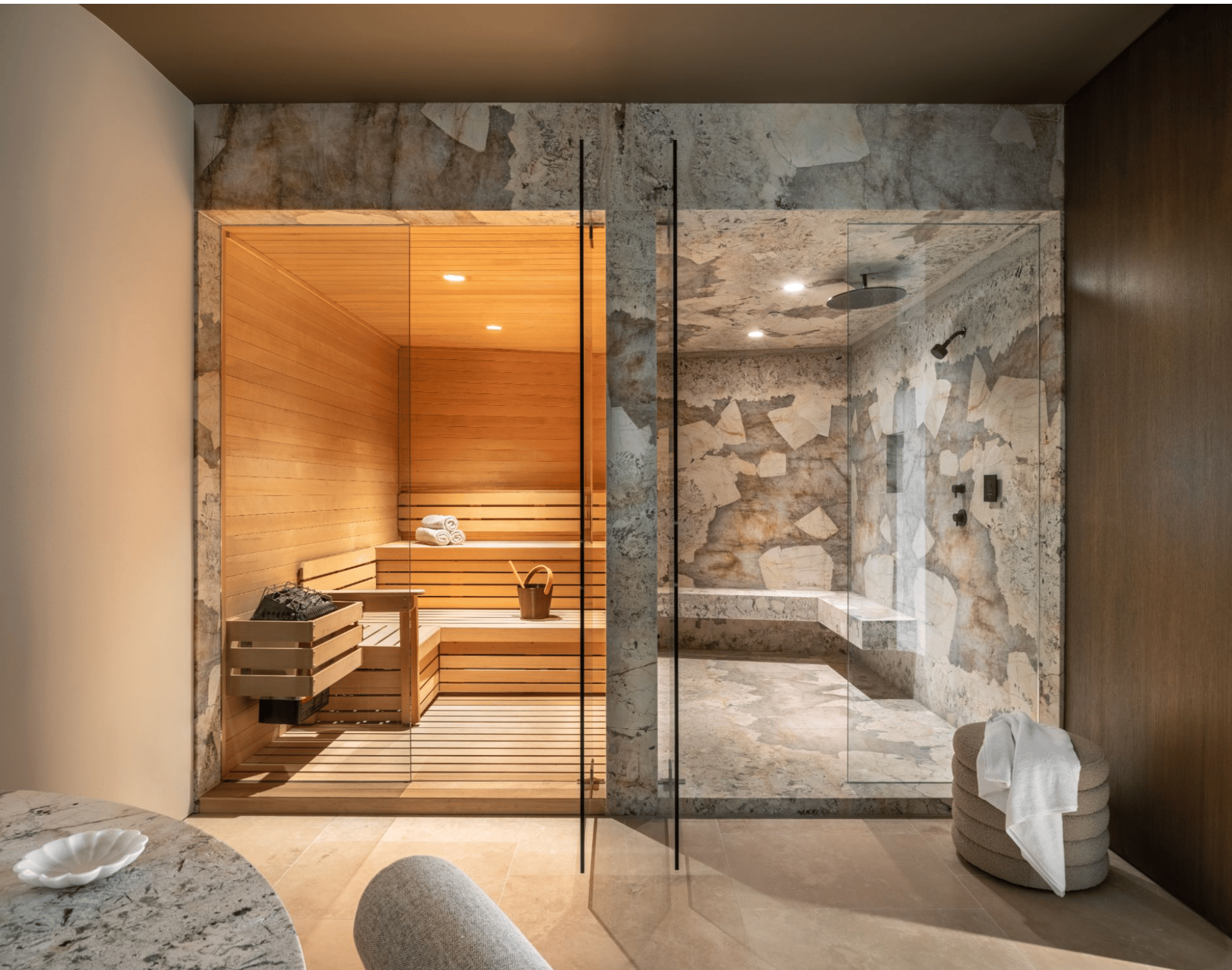 Travertine Renown, Stradella Road, 90077