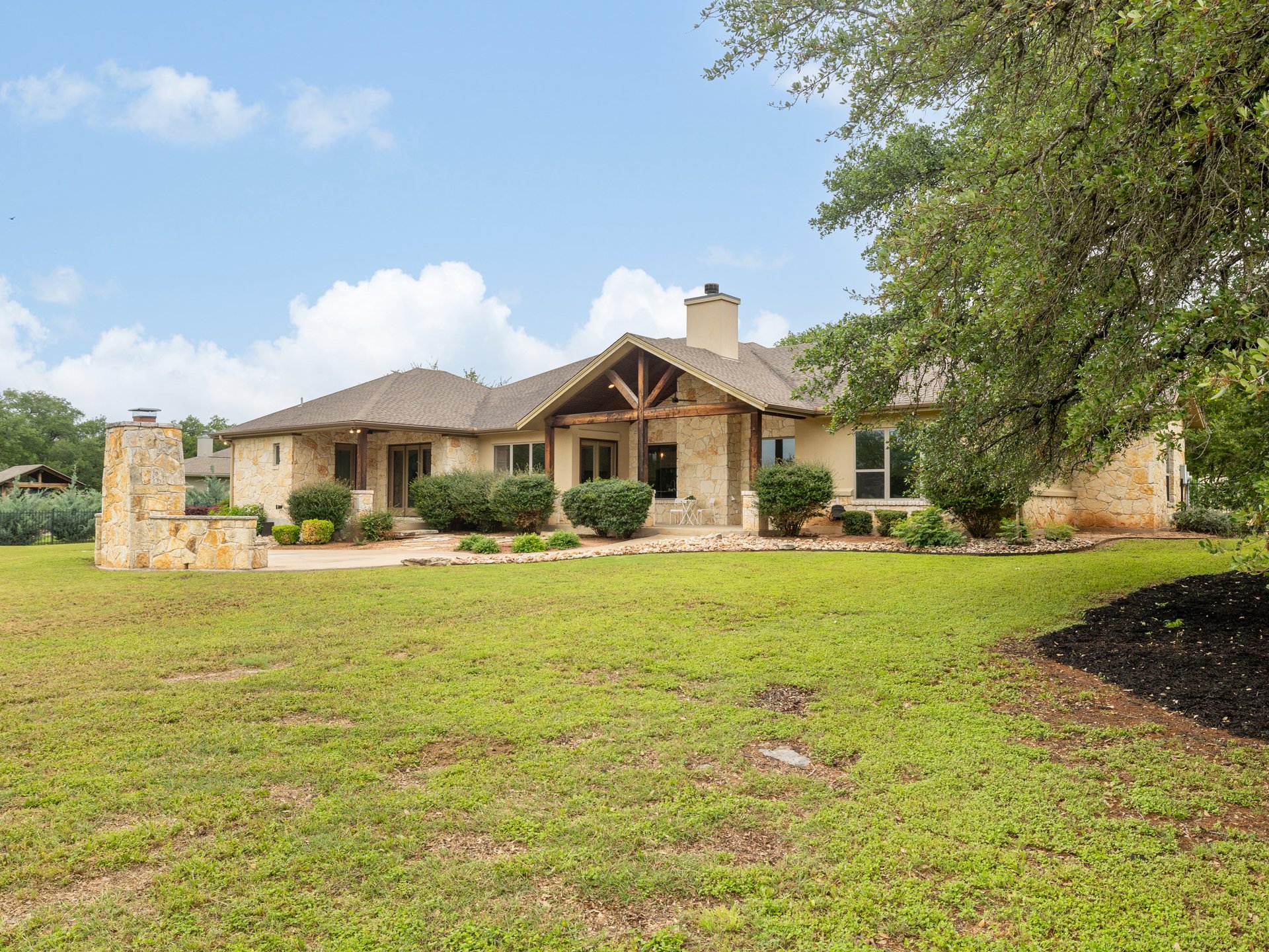 Private 1-Acre Retreat in Beltorre | Single-Story Gem w/ Dual Islands + Outdoor Fireplace