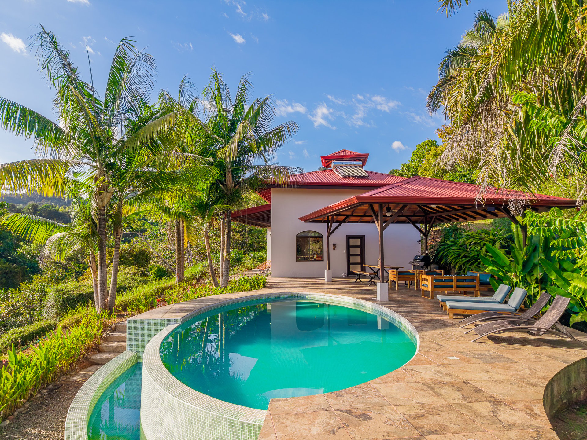 Sunset Ocean View Home on 2.6 Acres Platanillo