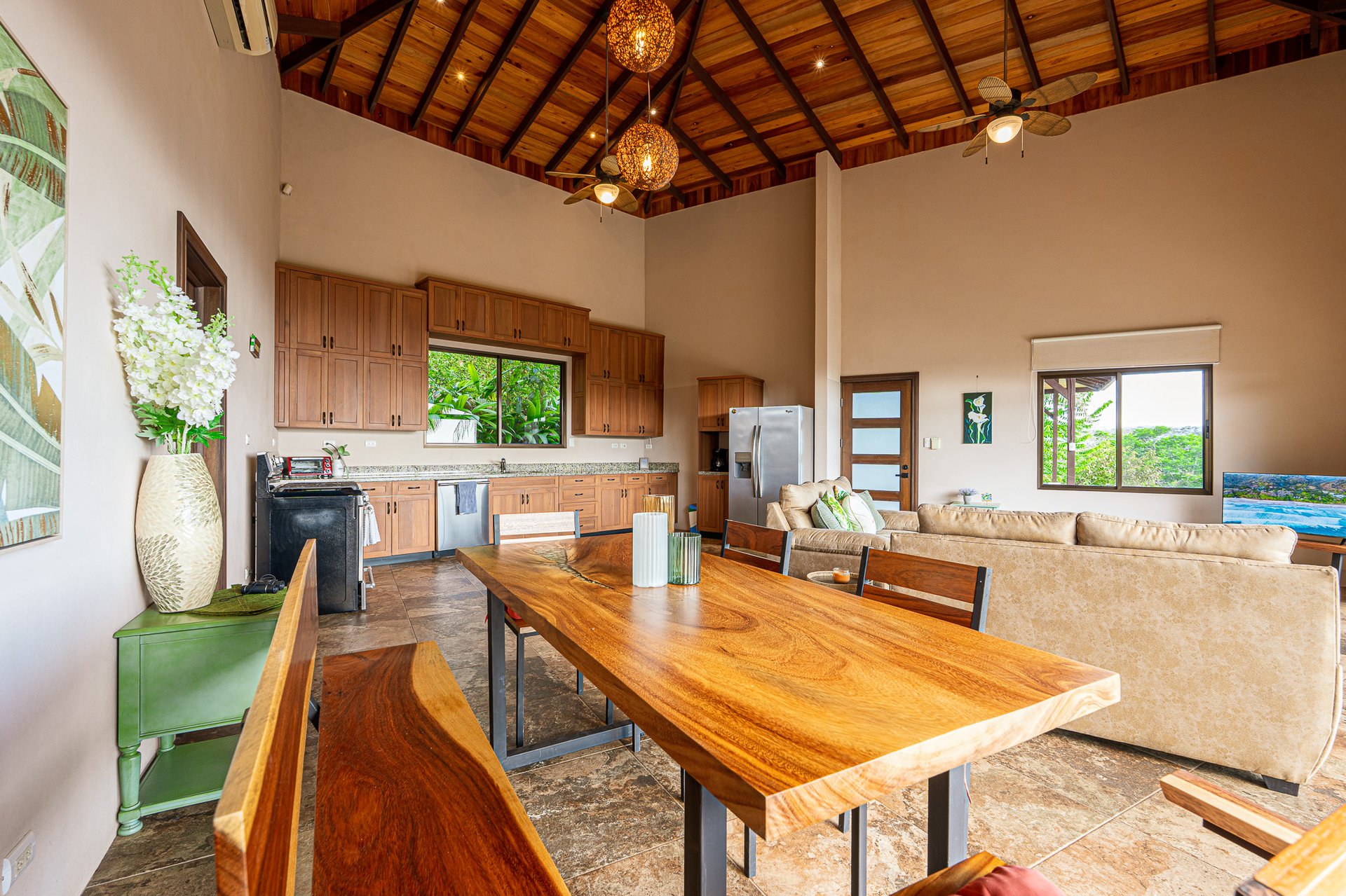 Sunset Ocean View Home on 2.6 Acres Platanillo