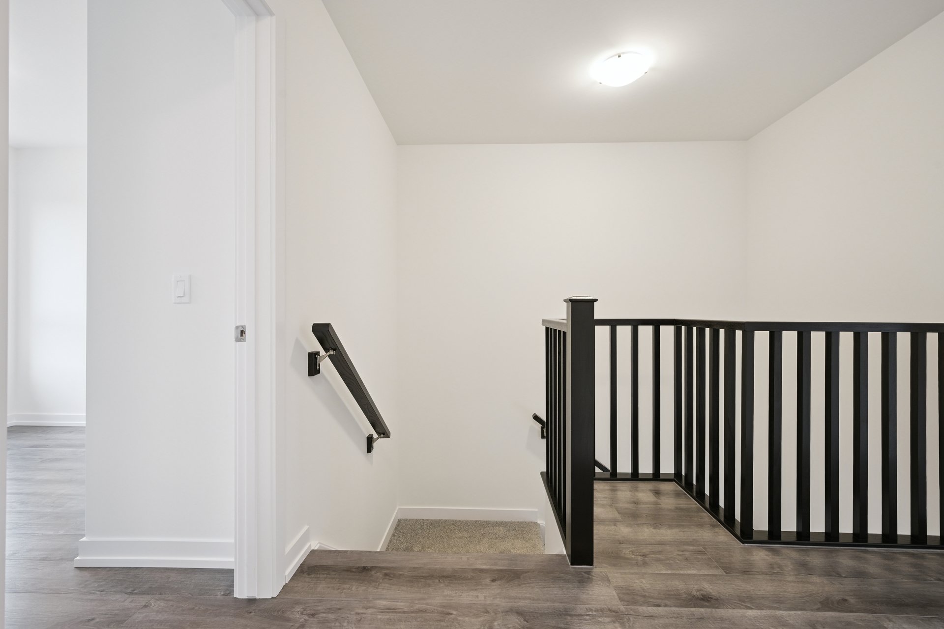 Brand-new, never-lived-in stacked townhome