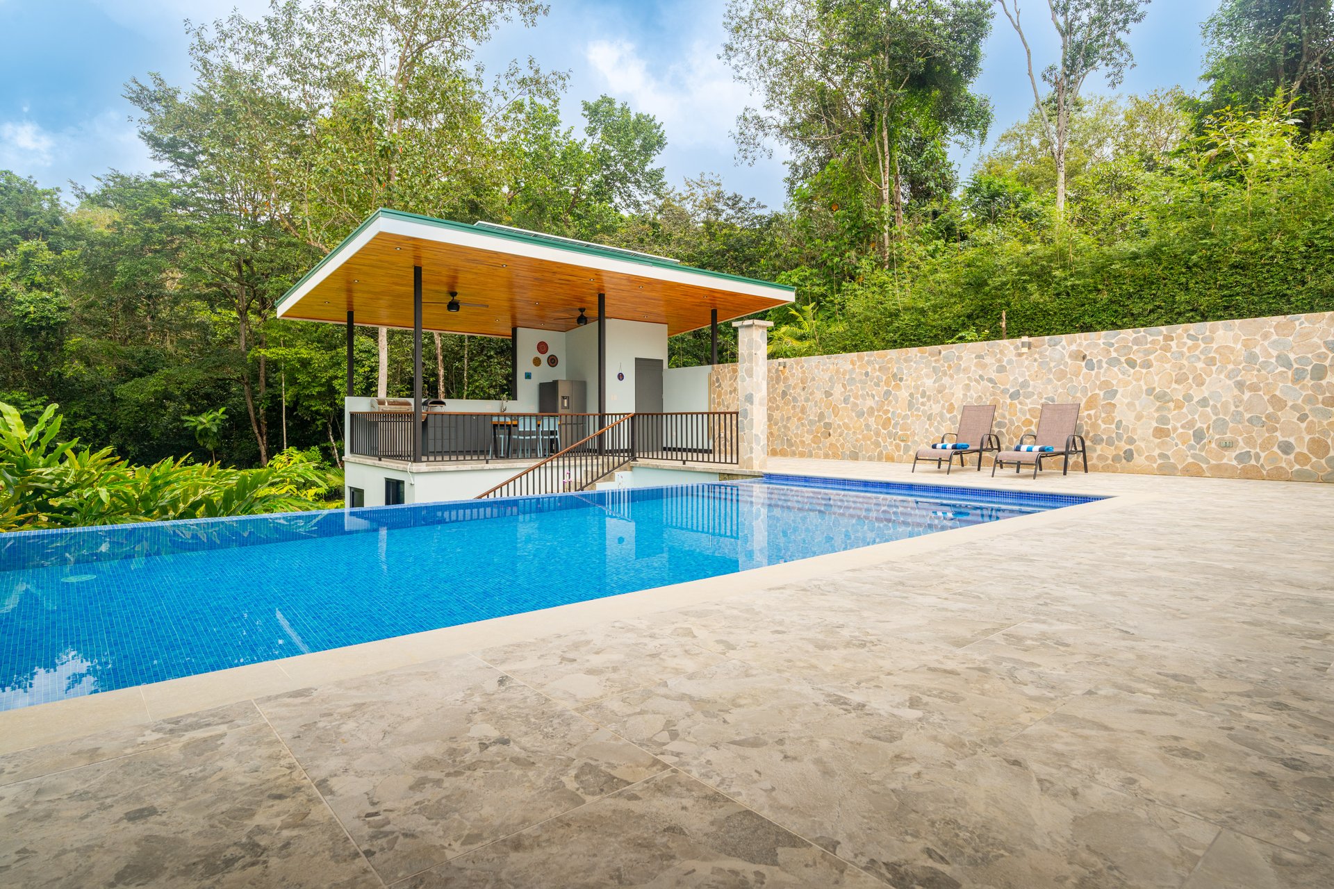 Tropical Family Compound | Luxury Home, 2 Villas, River & Cascades - 2.3 Acres