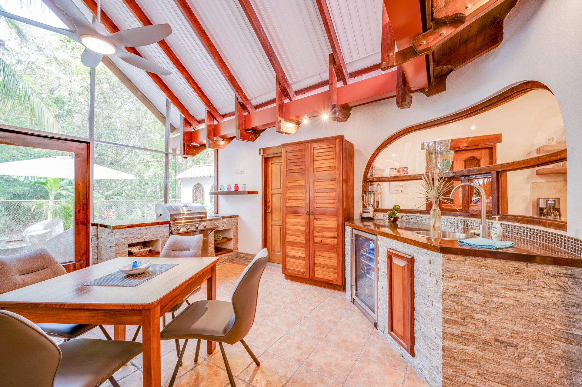 Casa de Luz | 3BR Tropical Home with Pool & Rancho, Walk to Potrero Beach