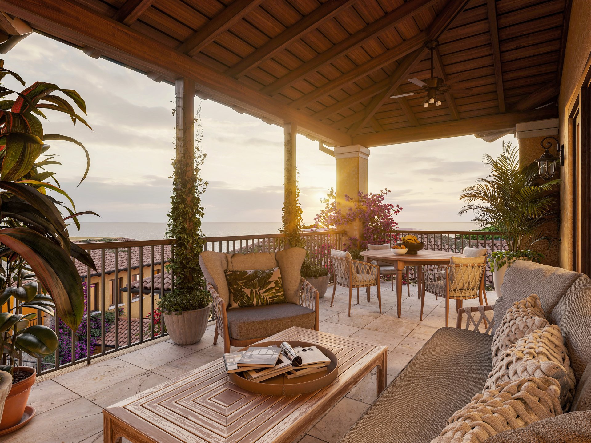 Lantana Residence 420262 | Ocean-View Mediterranean-Style 2-Bedroom Condo with Expansive Terraces