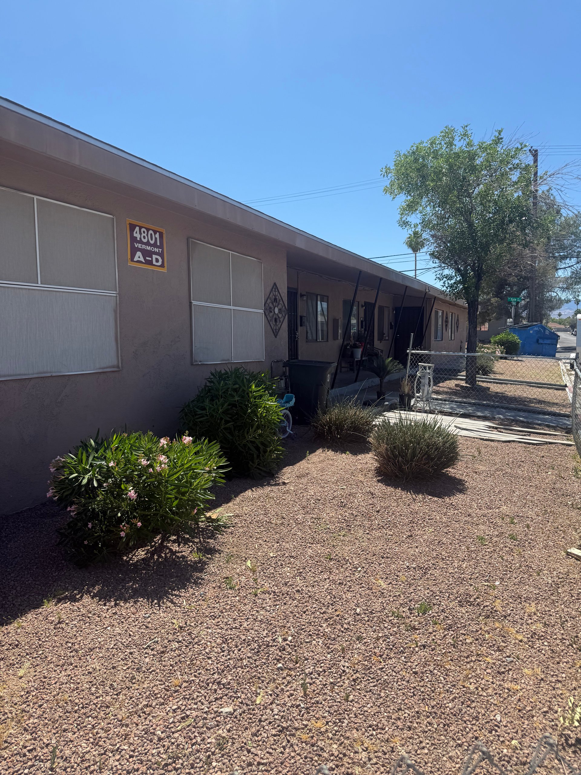 4801 Vermont Avenue #B Las Vegas, NV 89107