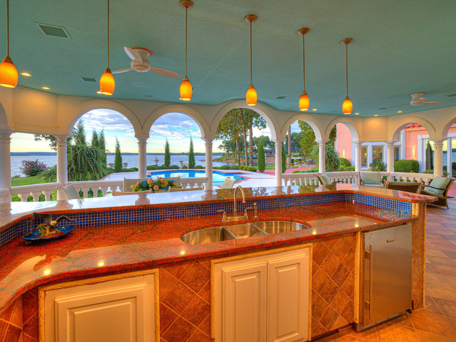Mediterranean Estate Surrounded by the Beauty of Grand Lake 