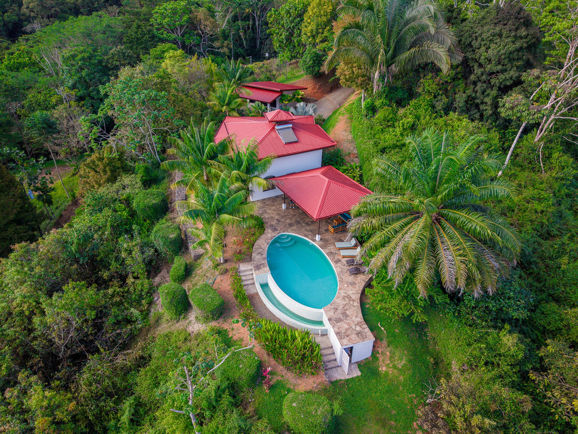 Sunset Ocean View Home on 2.6 Acres Platanillo