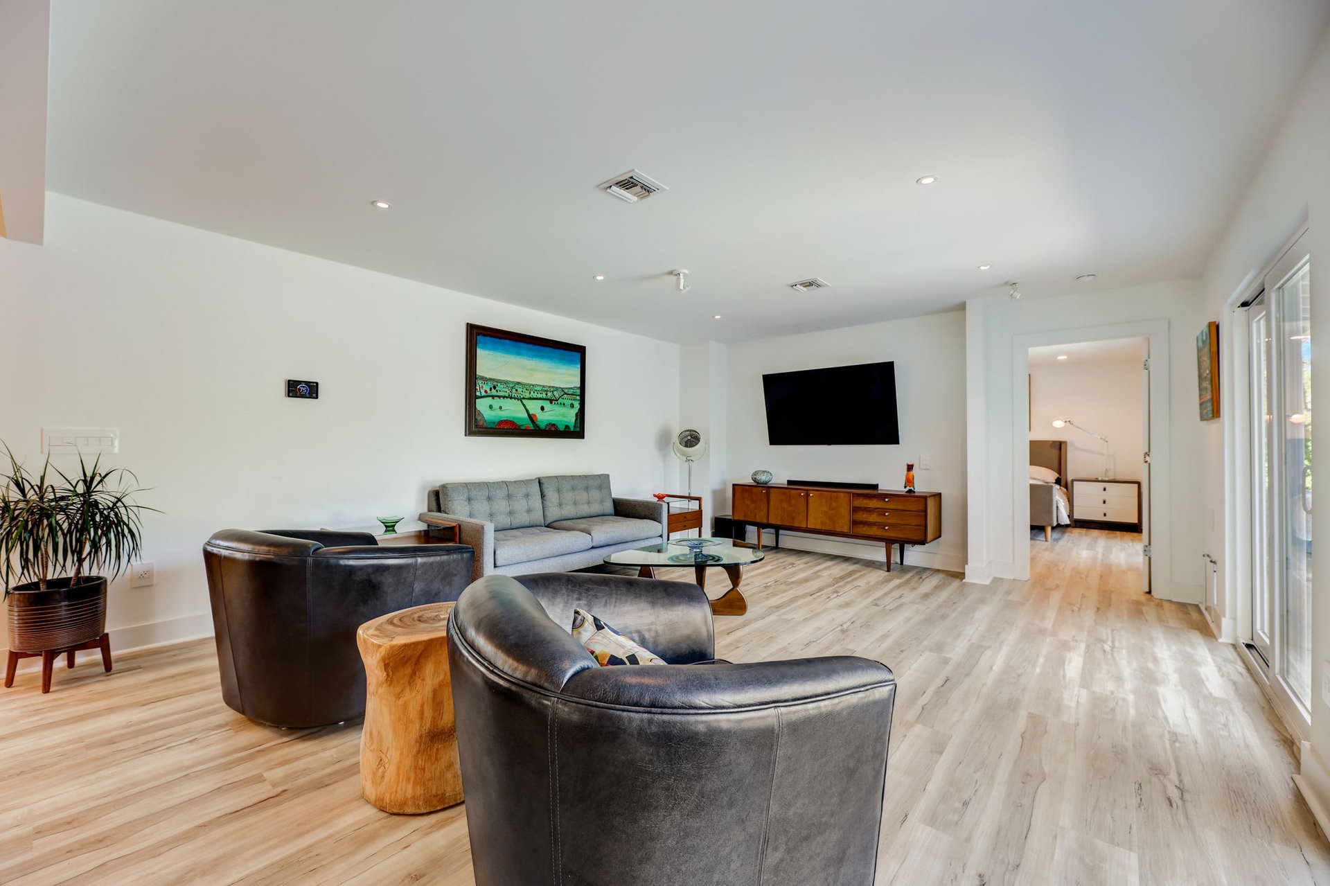 Stunning modern mid-century rebuilt home in the sought-after Delwood Heights near Mueller!