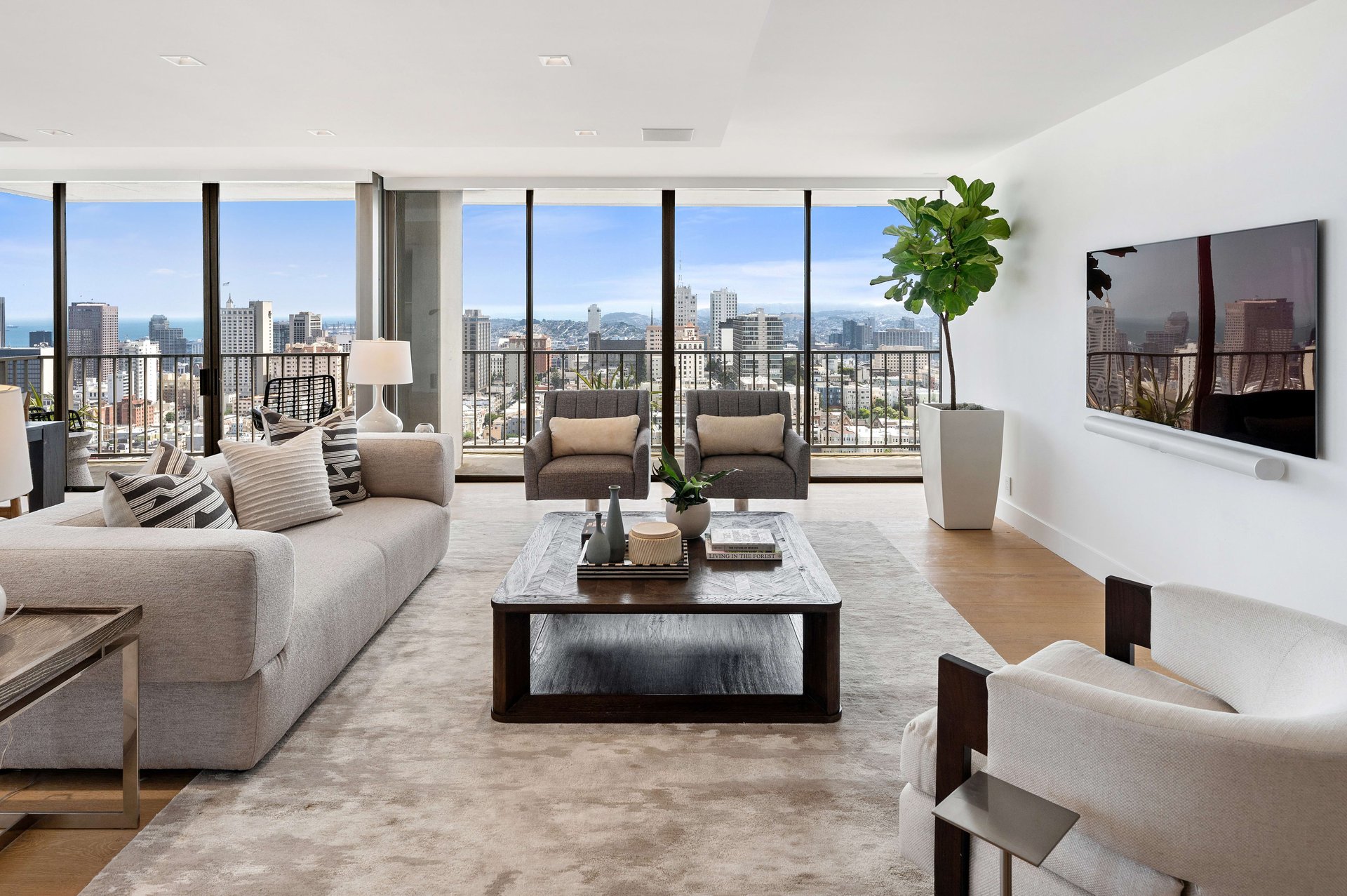 Redesigned Corner Residence with Bay Views at 999 Green