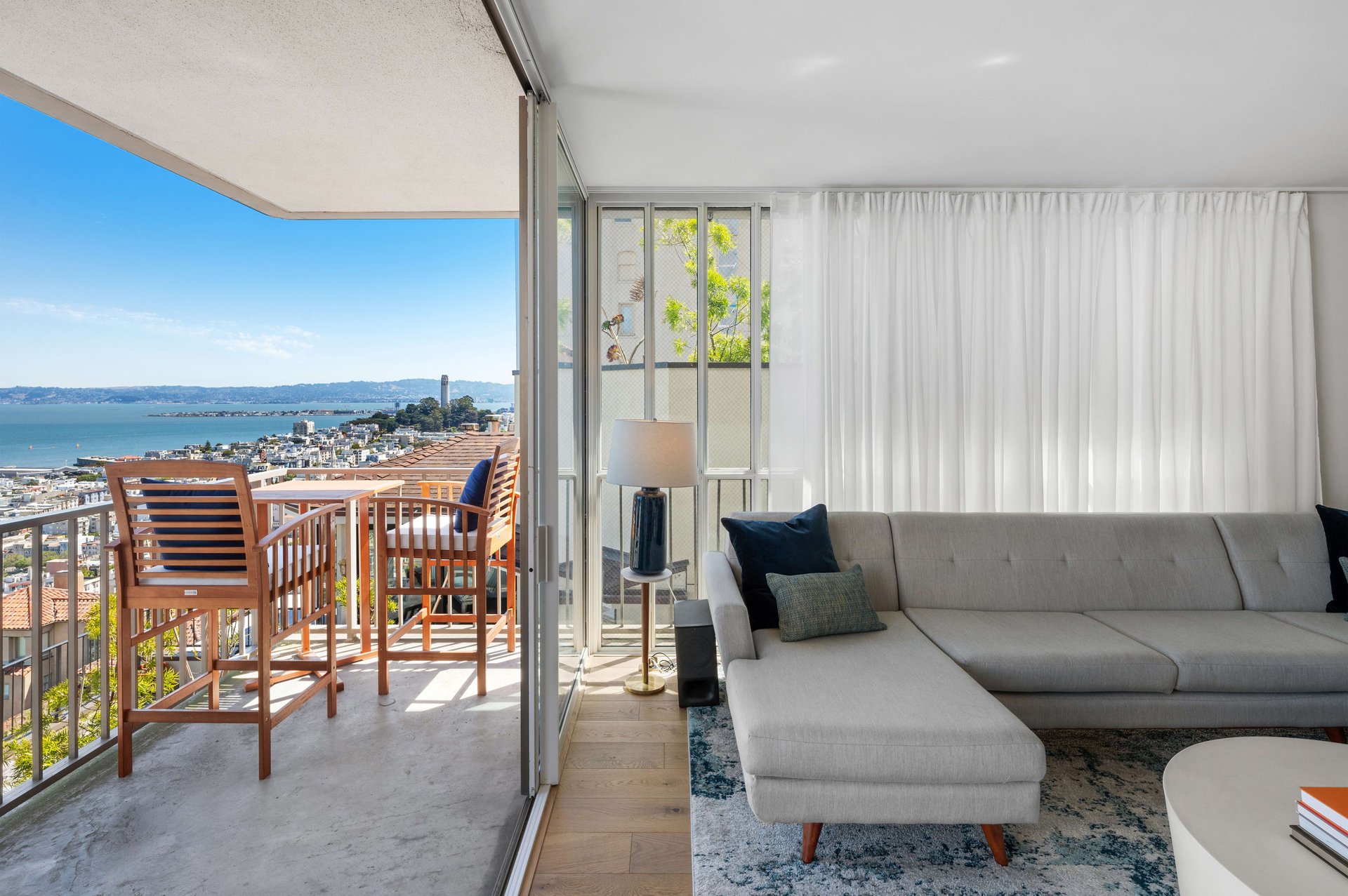 Modern Renovation & Alcatraz Views at The Summit atop Russian Hill
