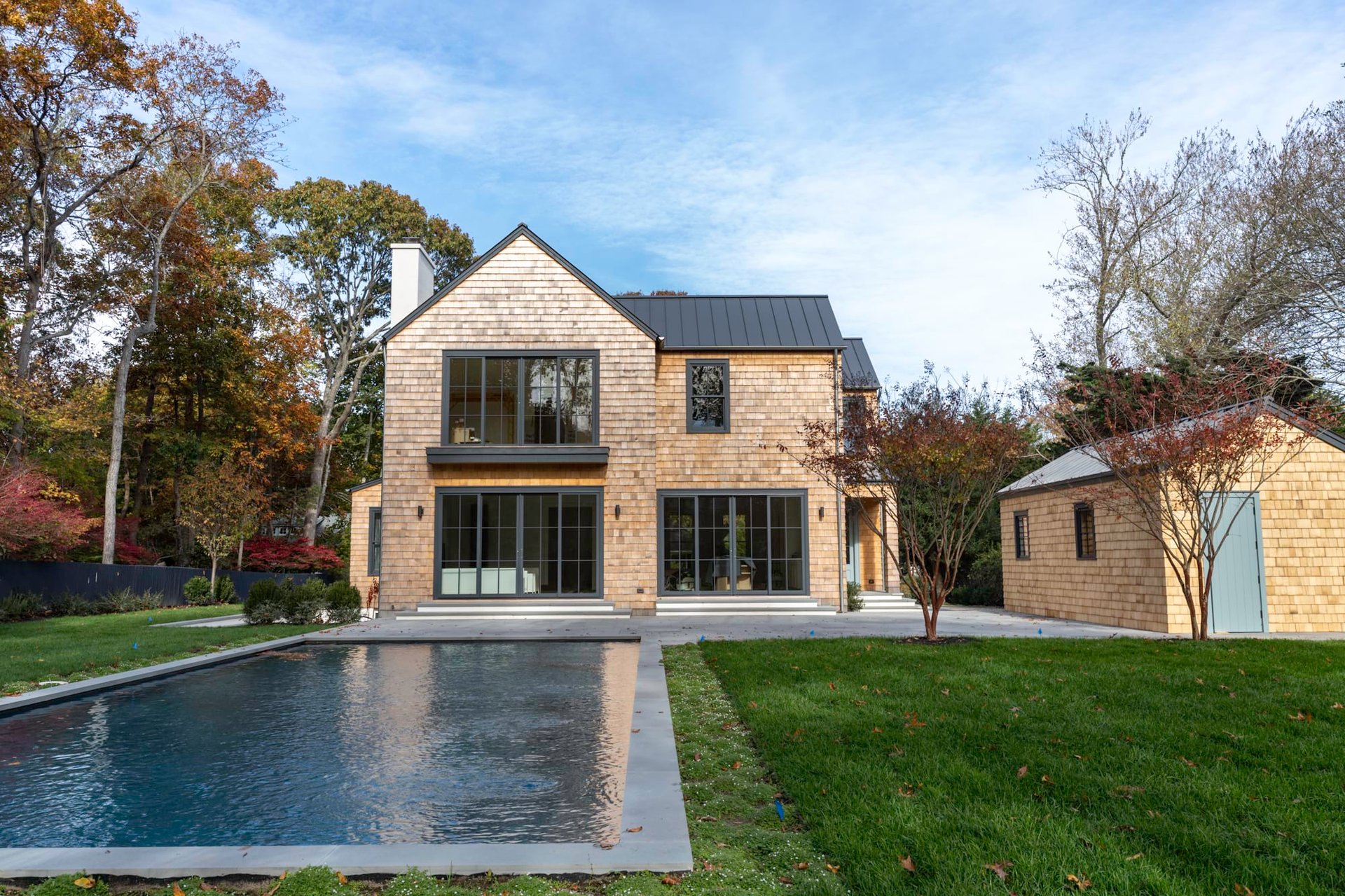 A Brand New, Finely Crafted Hamptons Classic, Secluded & Gorgeously Landscaped