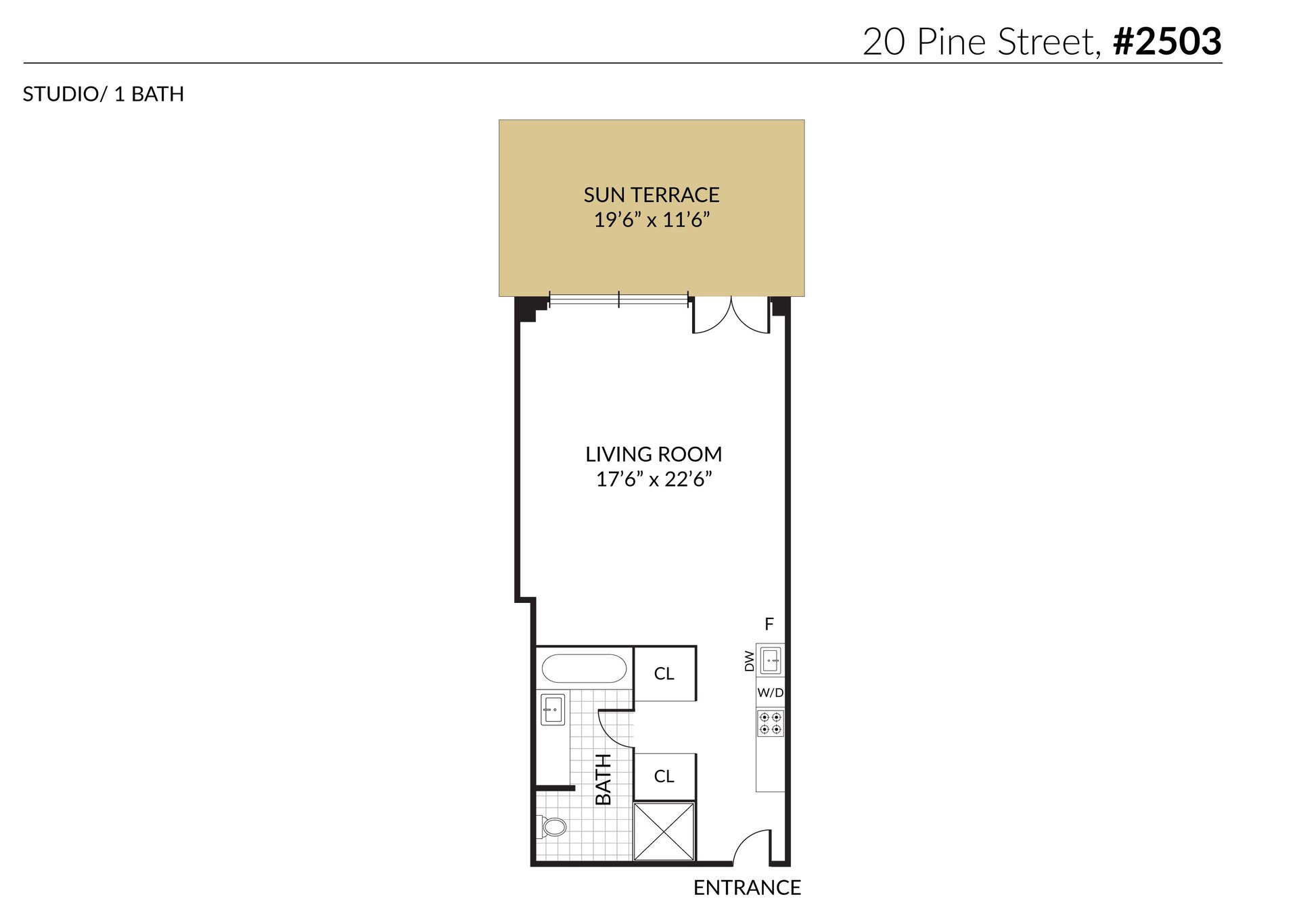 20 Pine Street, Apt 2503