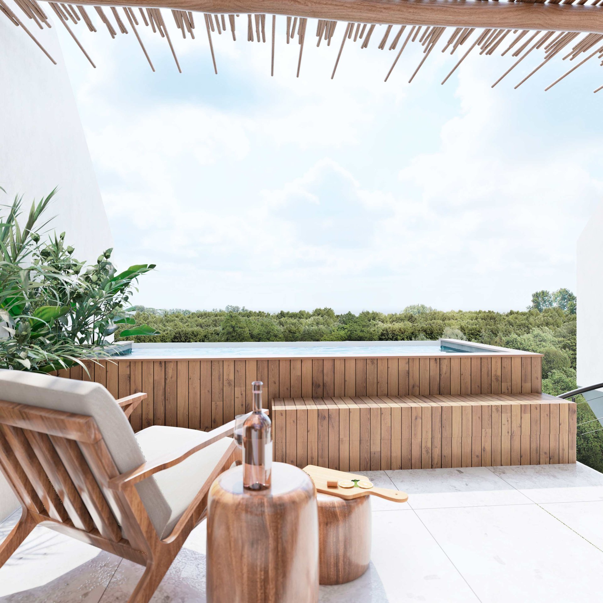 Incredible lock off Condo with private pool and terrace in the heart of Tulum for Sale