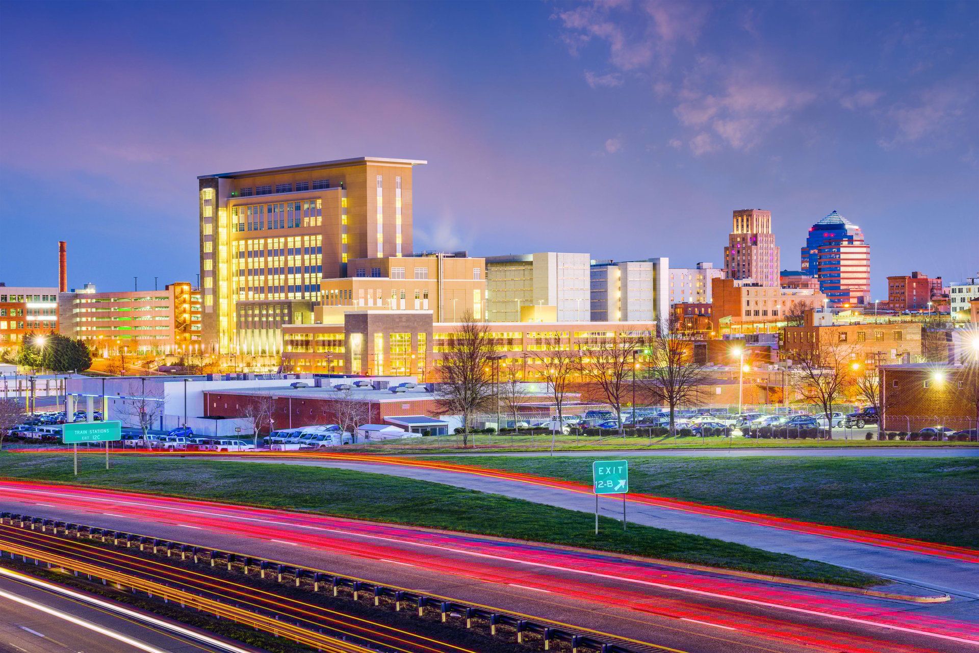Durham, North Carolina – downtown skyline