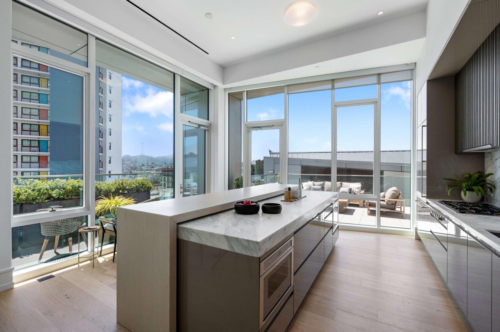 Two Bedroom & +/- 600sf of Private Terraces at The Pacific