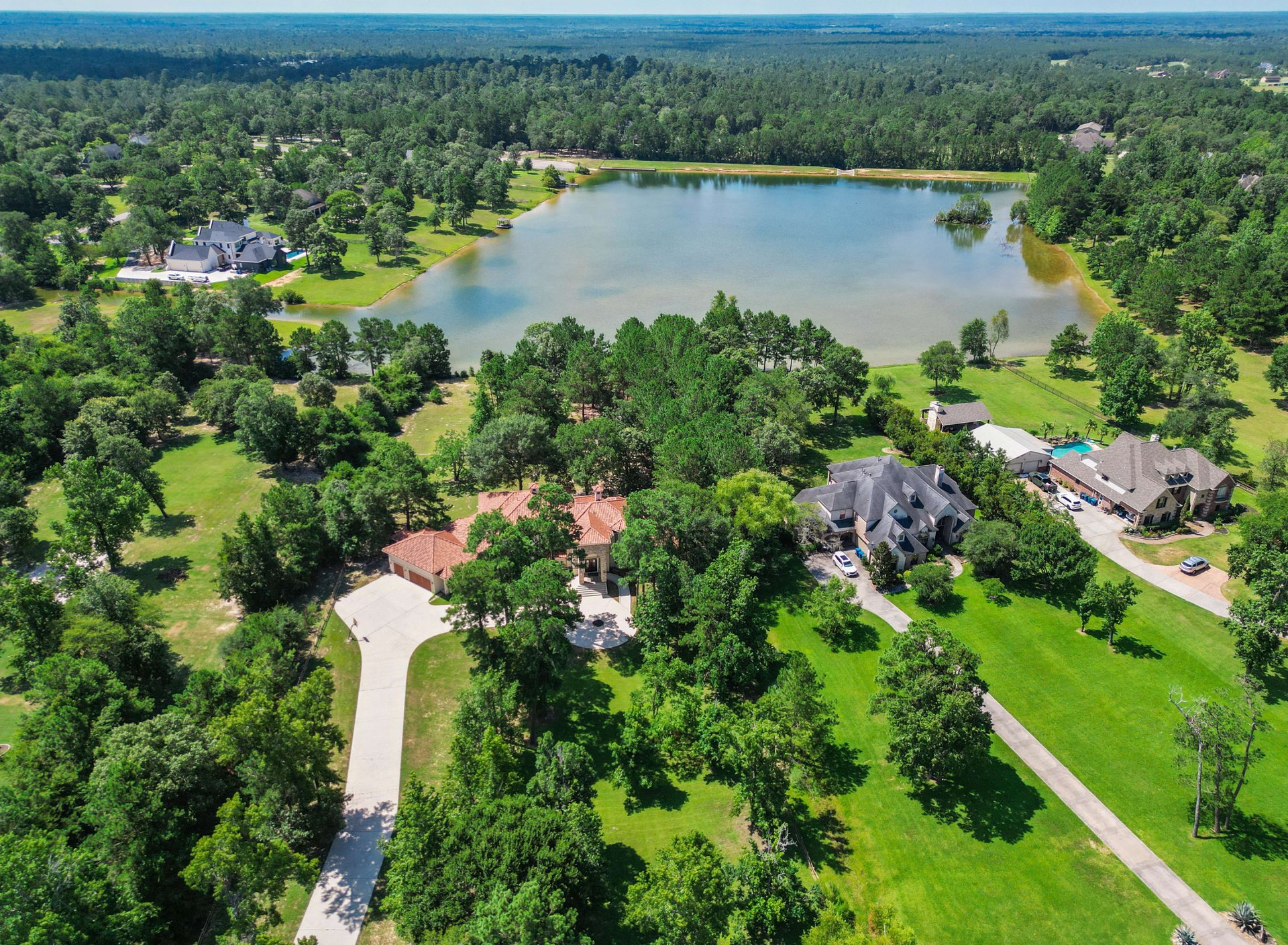Large Mediterranean on 2.1 Acre Waterfront 