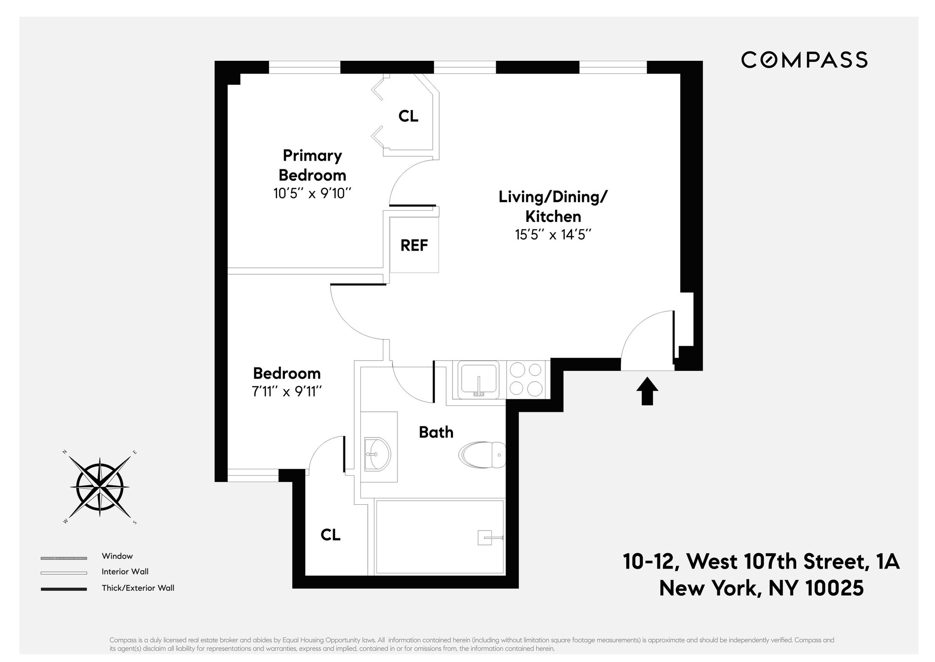 10-12 W 107th St, Unit 1A