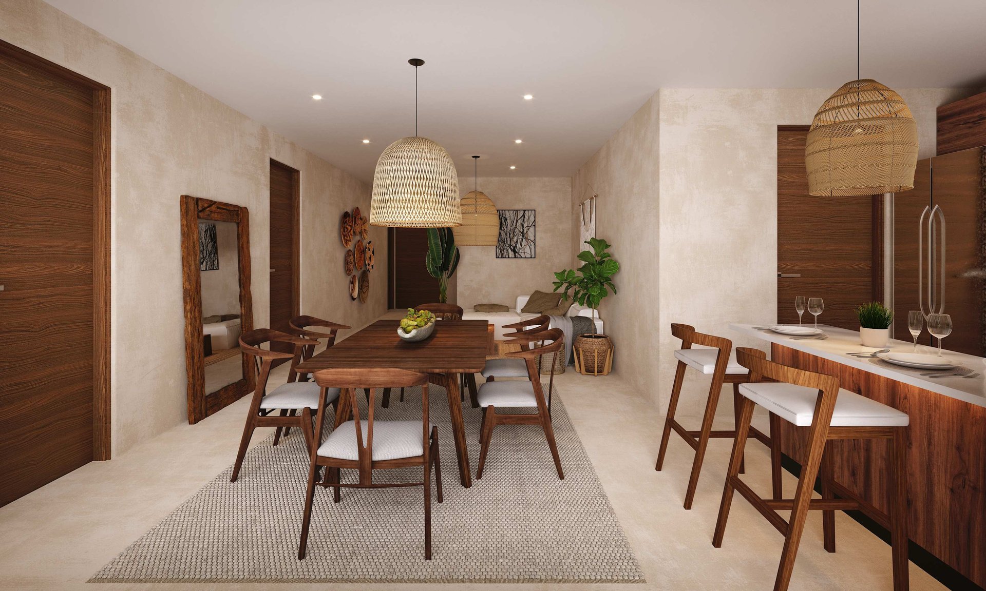  Beautiful 3 Bedroom apartment for Sale in the heart of Tulum