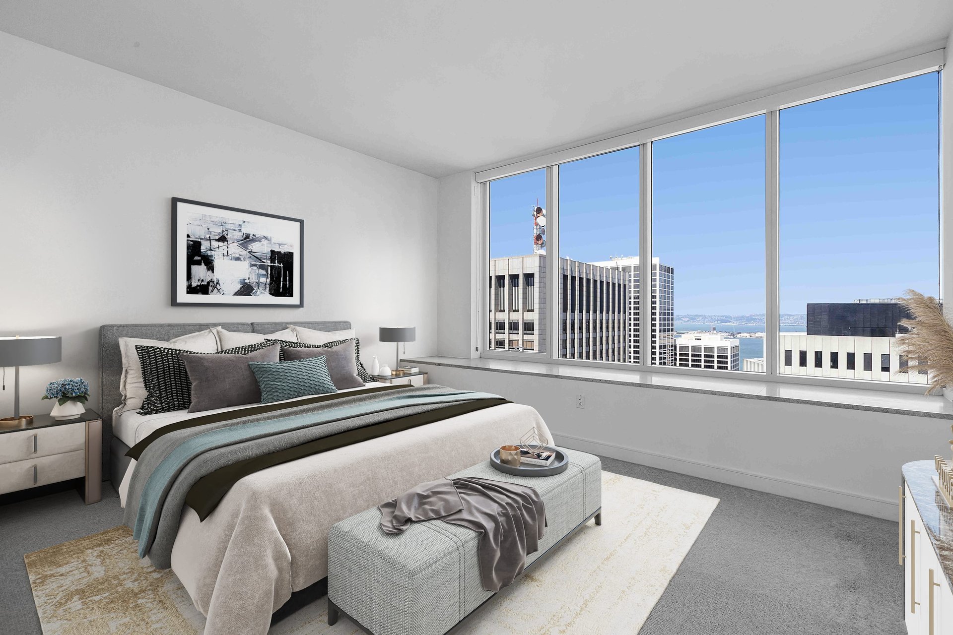 High-Floor, Two Bedroom with Bay Views at 301 Mission