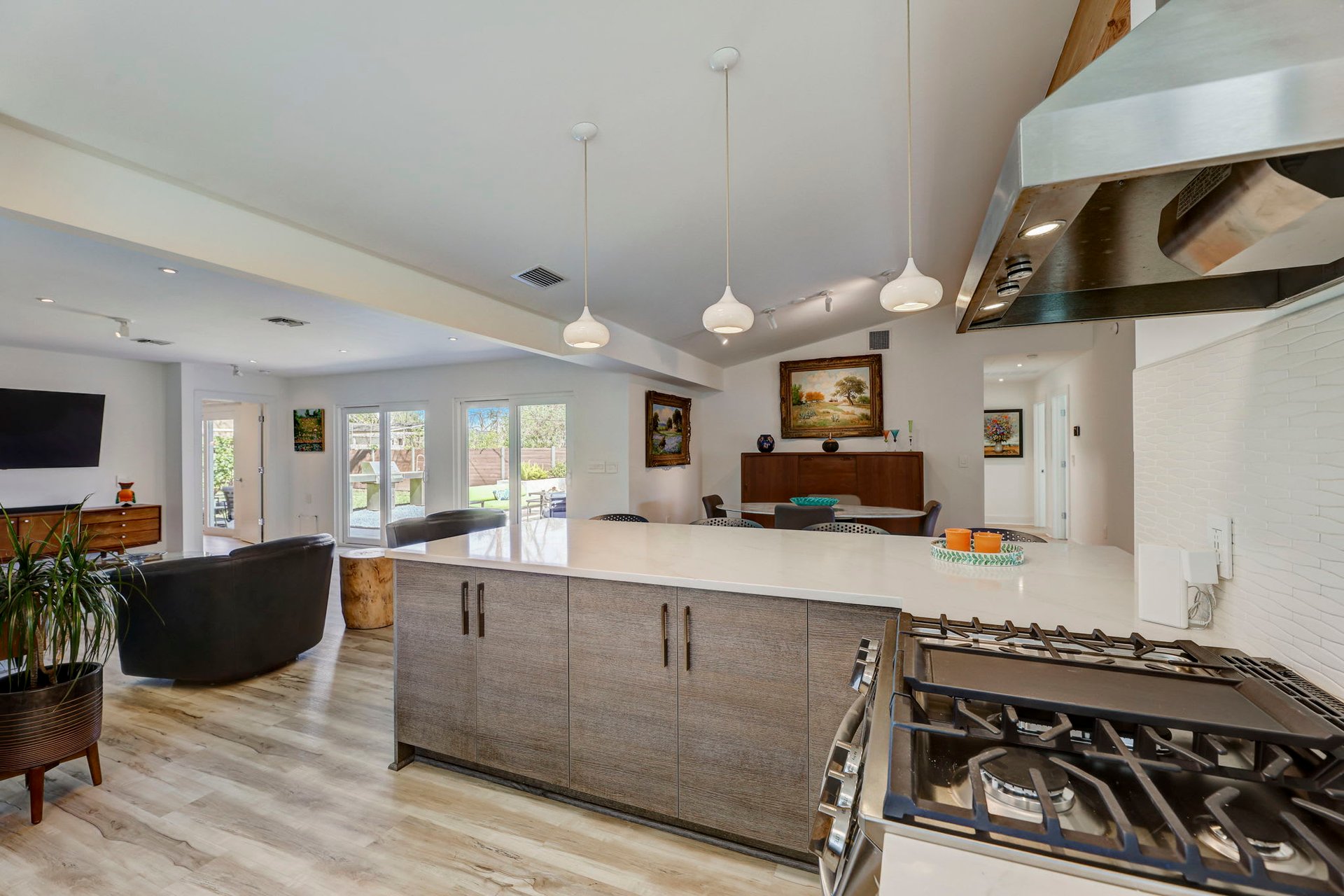 Stunning modern mid-century rebuilt home in the sought-after Delwood Heights near Mueller!