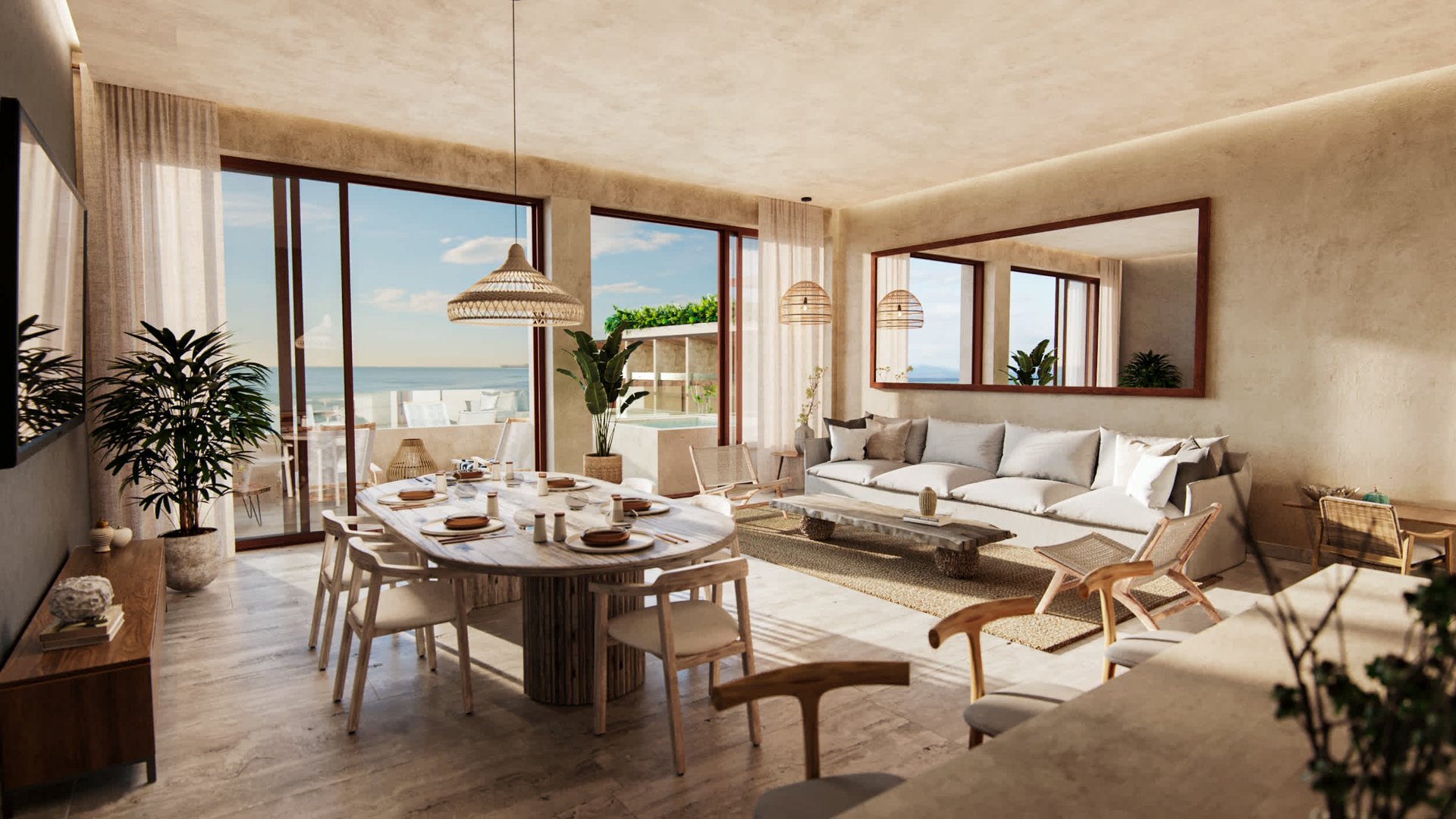 Beautiful beachfront Condos for Sale in Puerto Morelos Riviera Maya