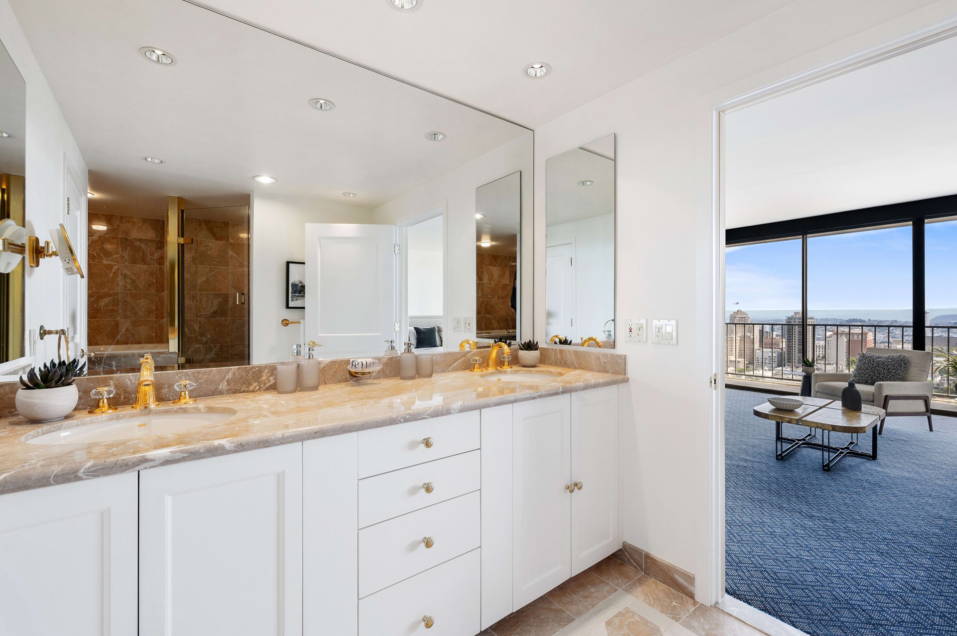 Redesigned Corner Residence with Bay Views at 999 Green