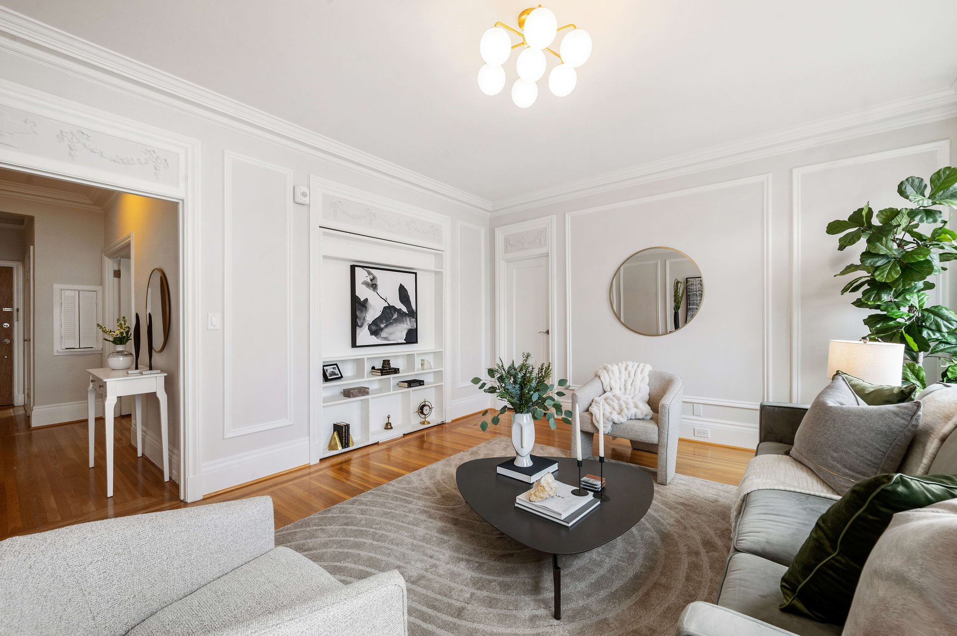 Sunny One Bedroom with Pre-War Style Downtown